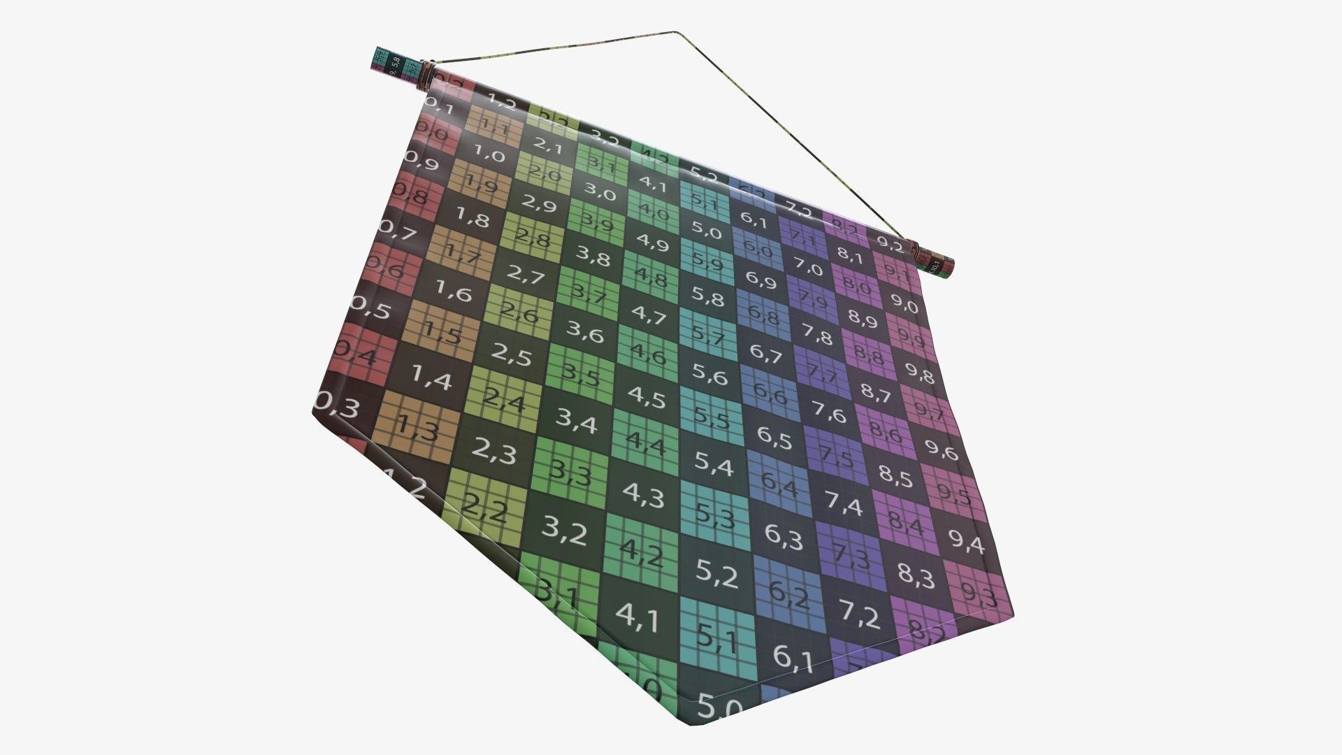 Short wall pennant 3D model_17