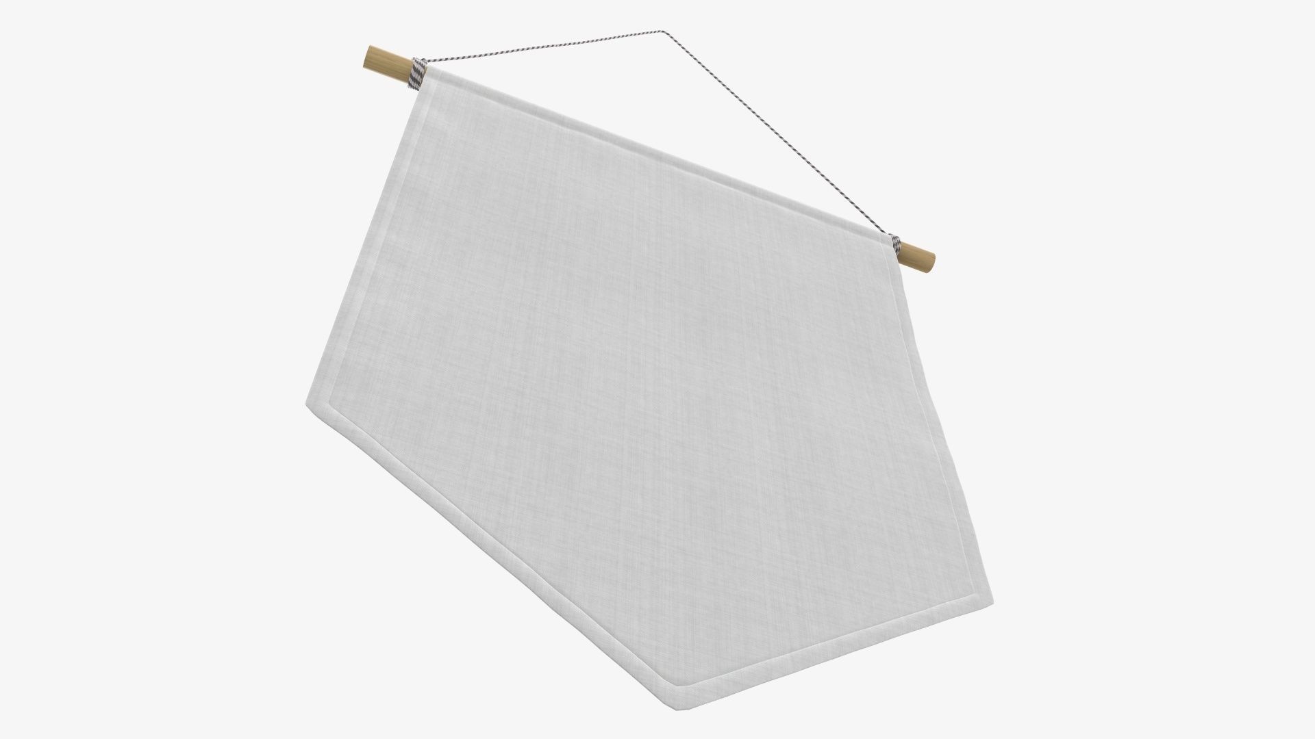 Short wall pennant 3D model_5