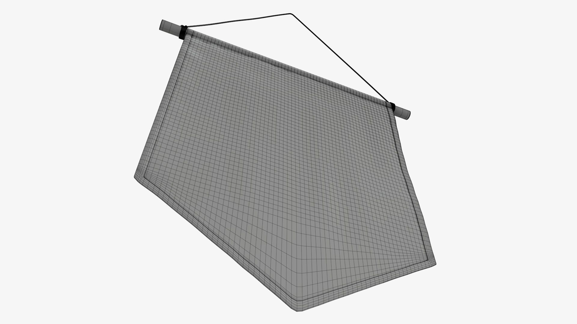 Short wall pennant 3D model_11