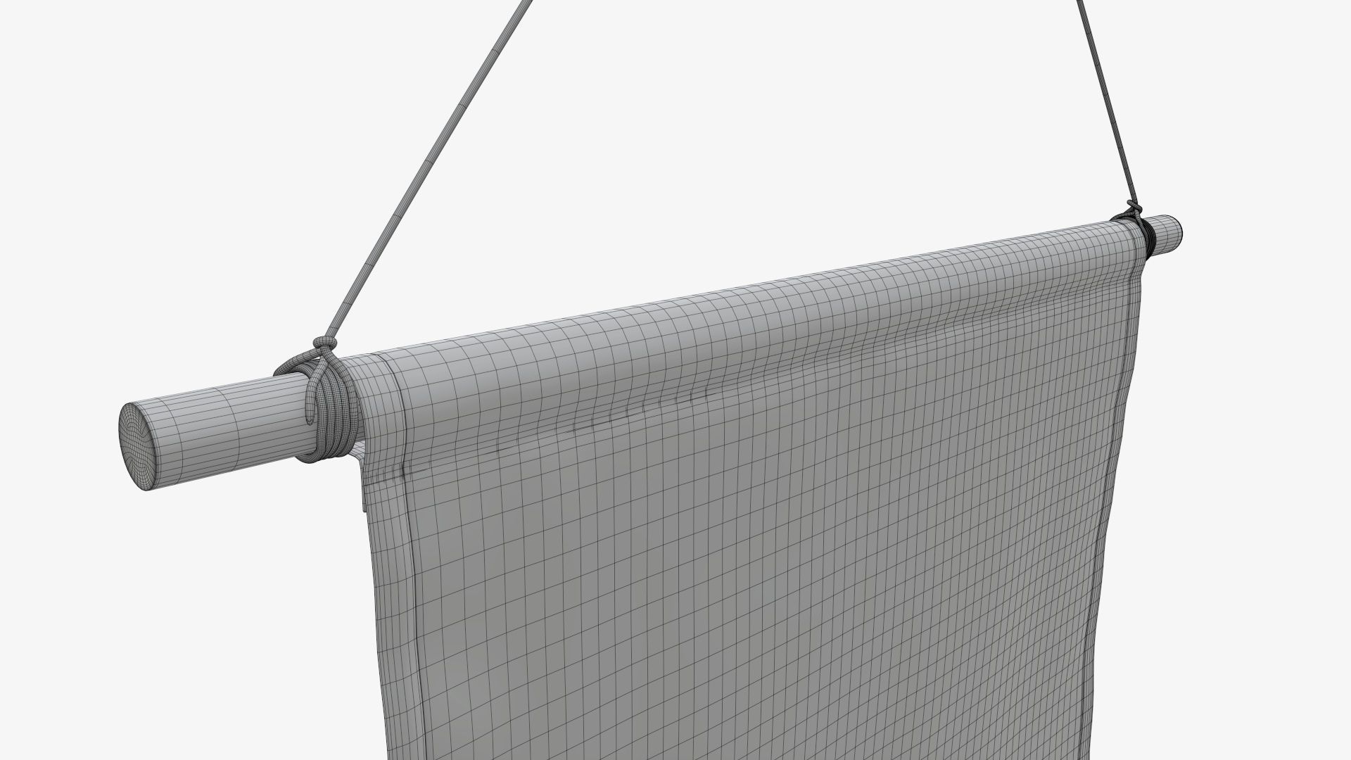 Short wall pennant 3D model_9