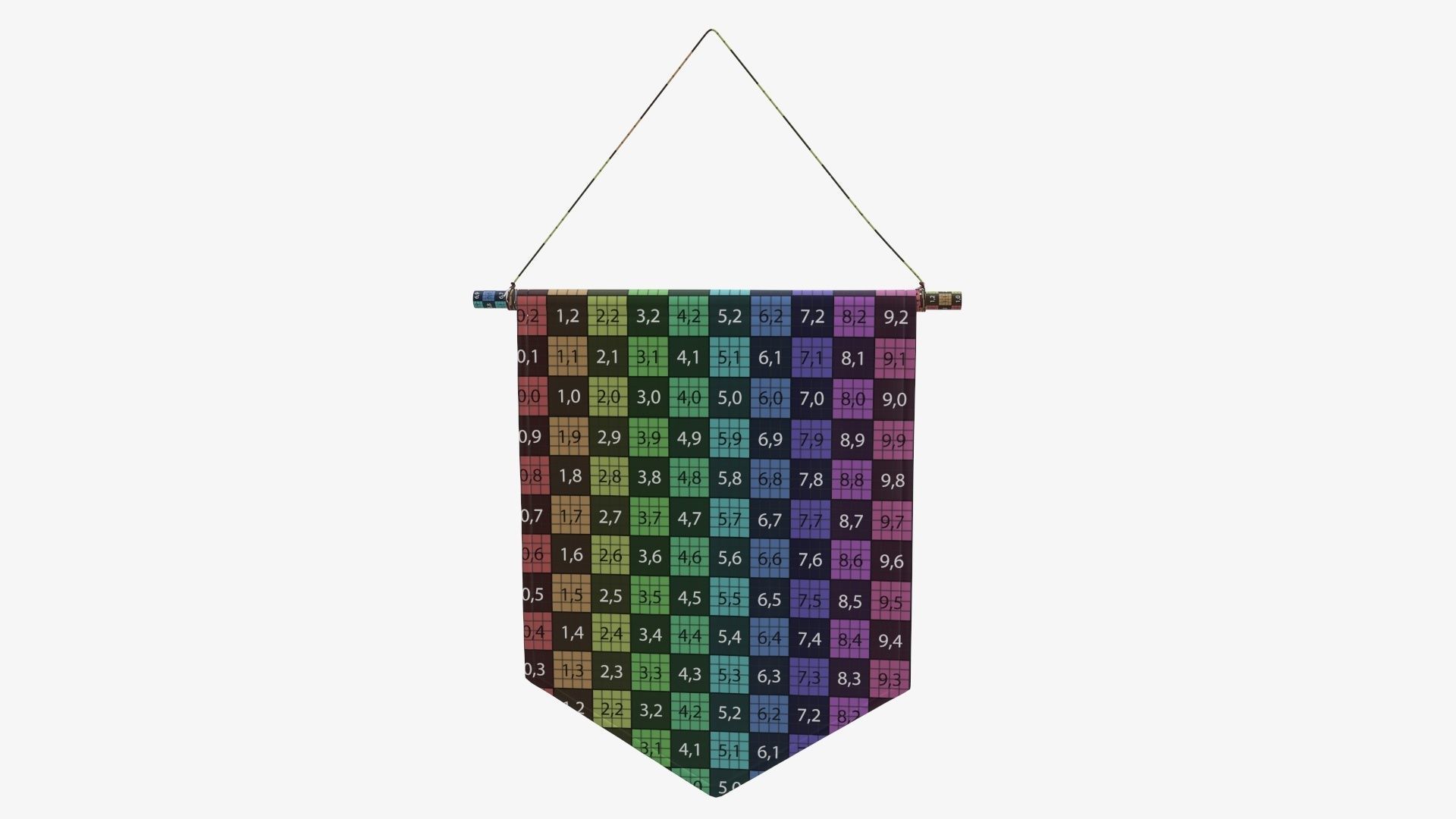 Short wall pennant 3D model_12