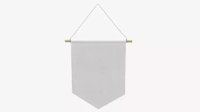 Short wall pennant 3D model