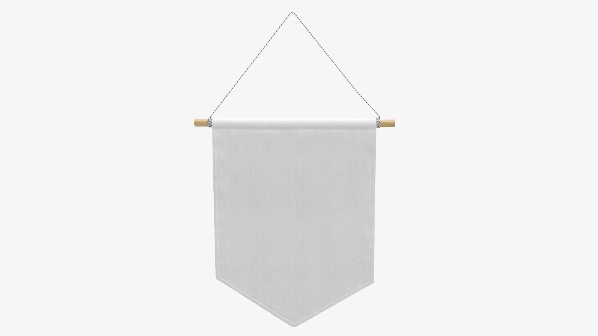 Short wall pennant 3D model_0
