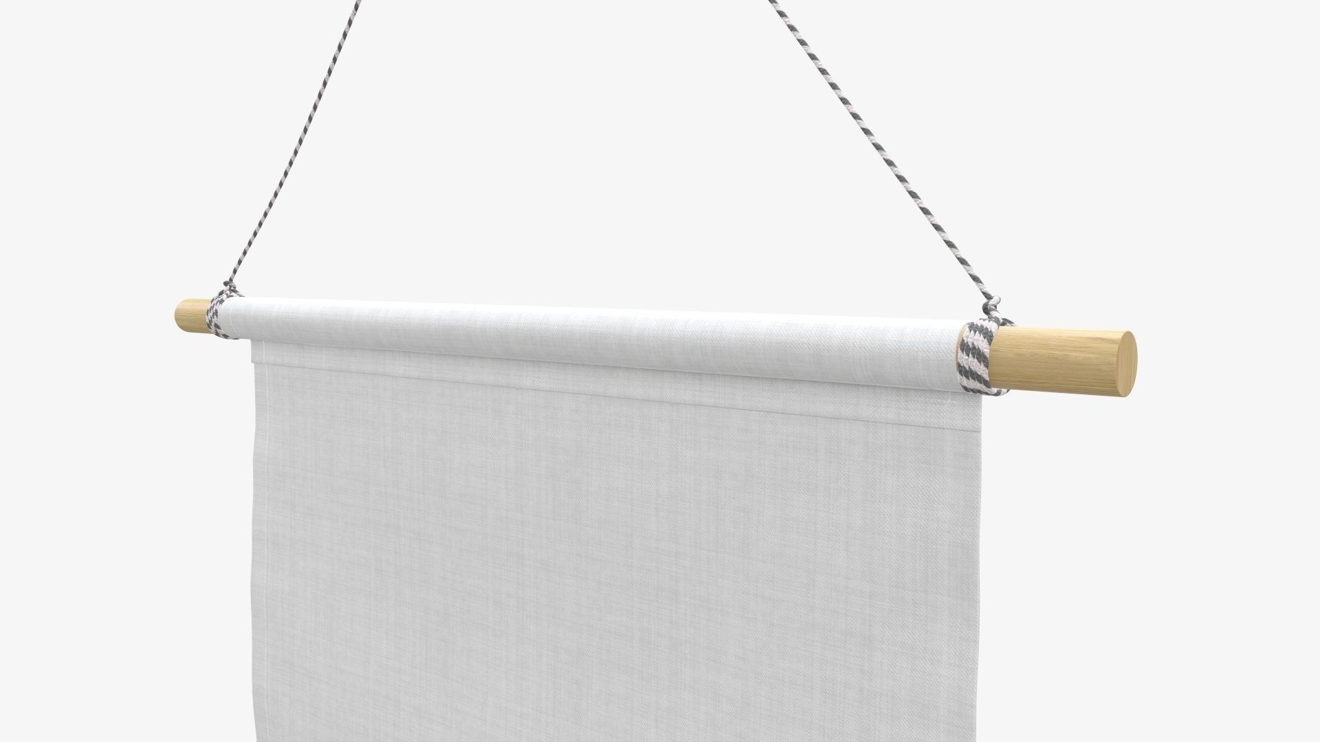 Short wall pennant 3D model_4