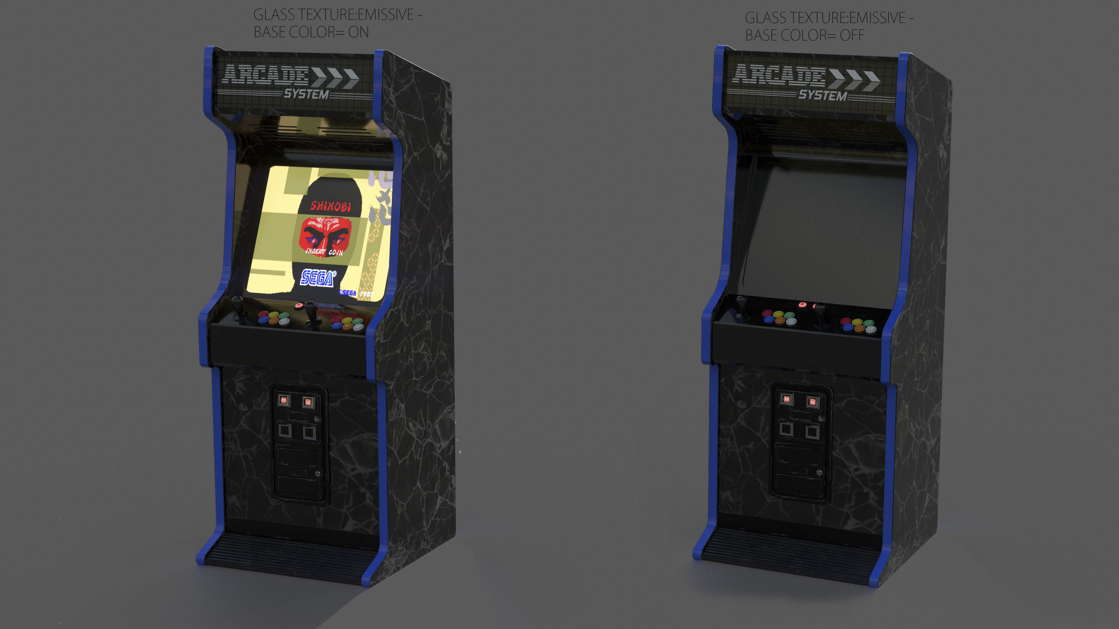 Arcade Machine Low-poly 3D model_2