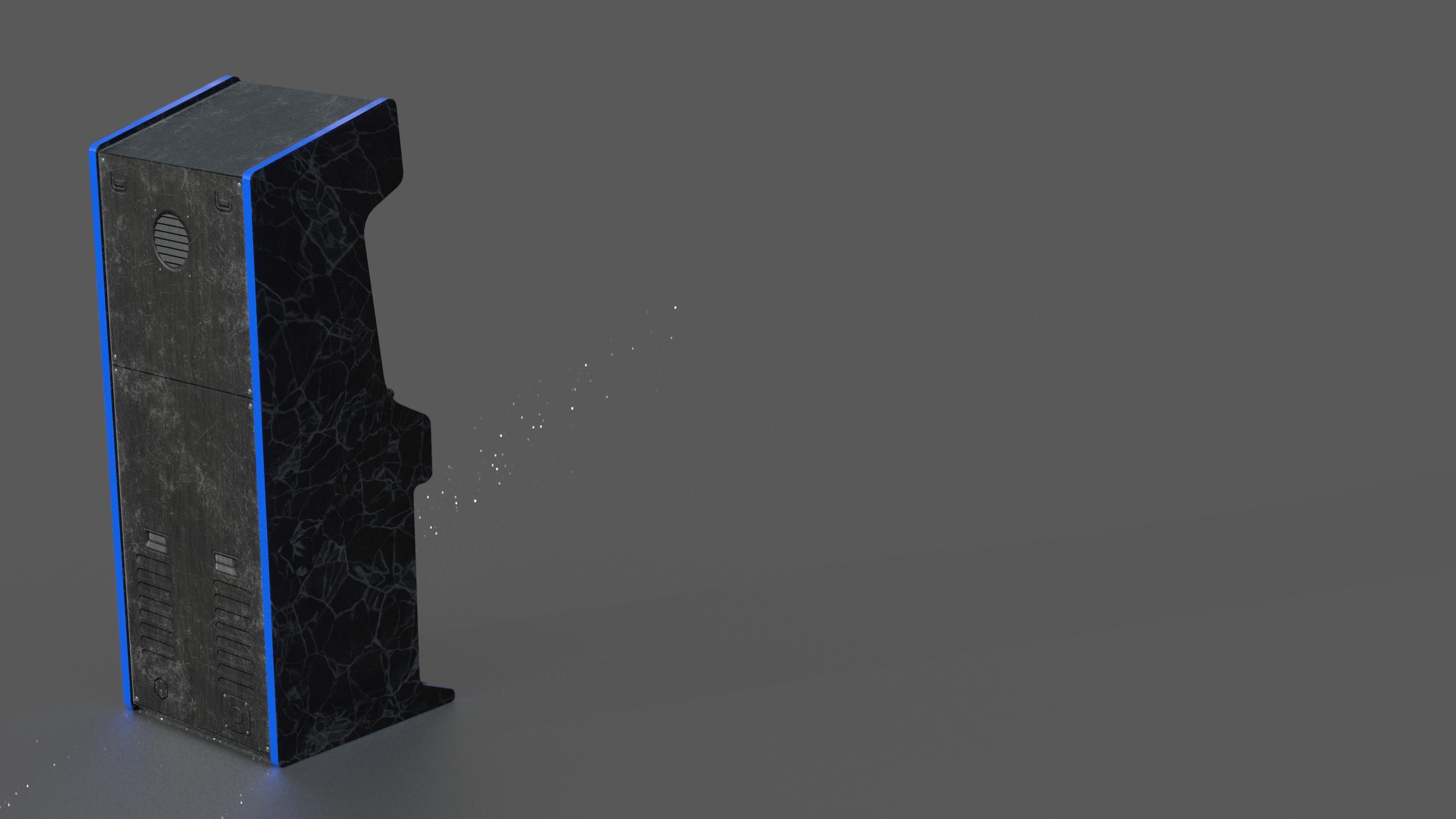Arcade Machine Low-poly 3D model_6