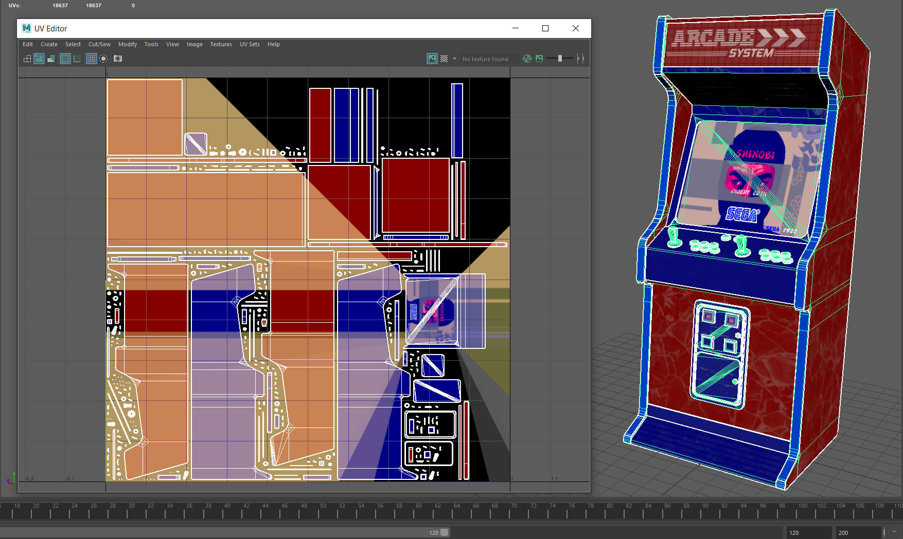Arcade Machine Low-poly 3D model_18