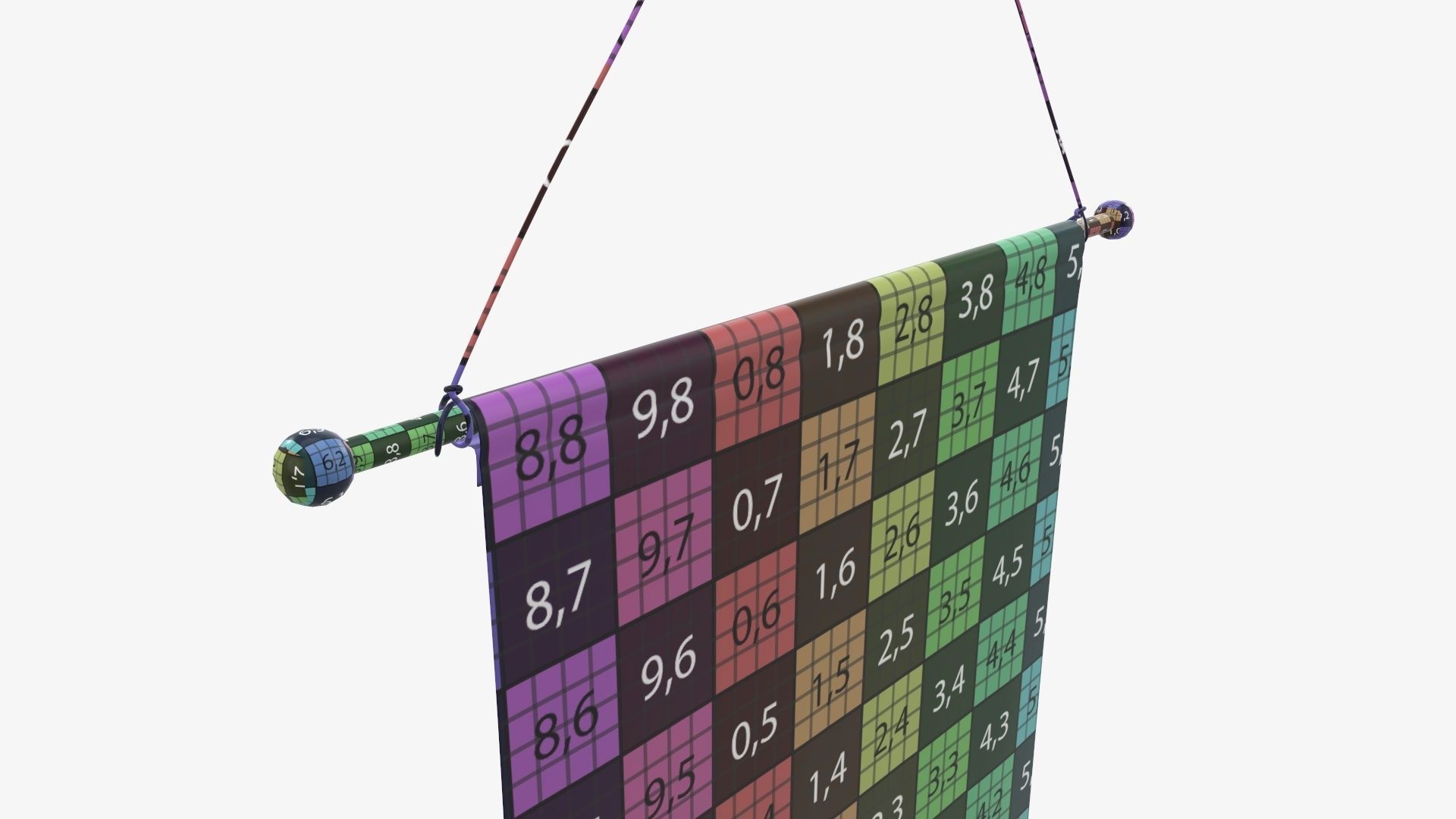 Tall wall pennant 3D model_15