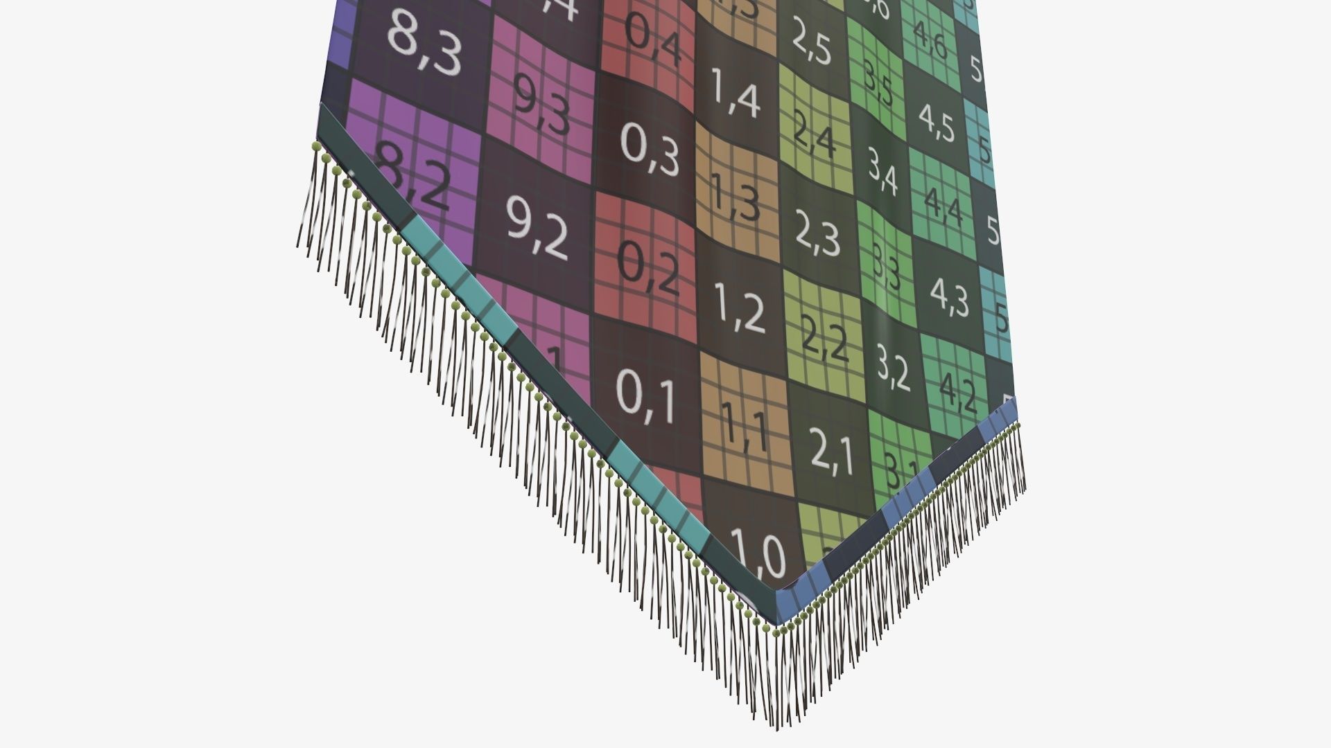 Tall wall pennant 3D model_17