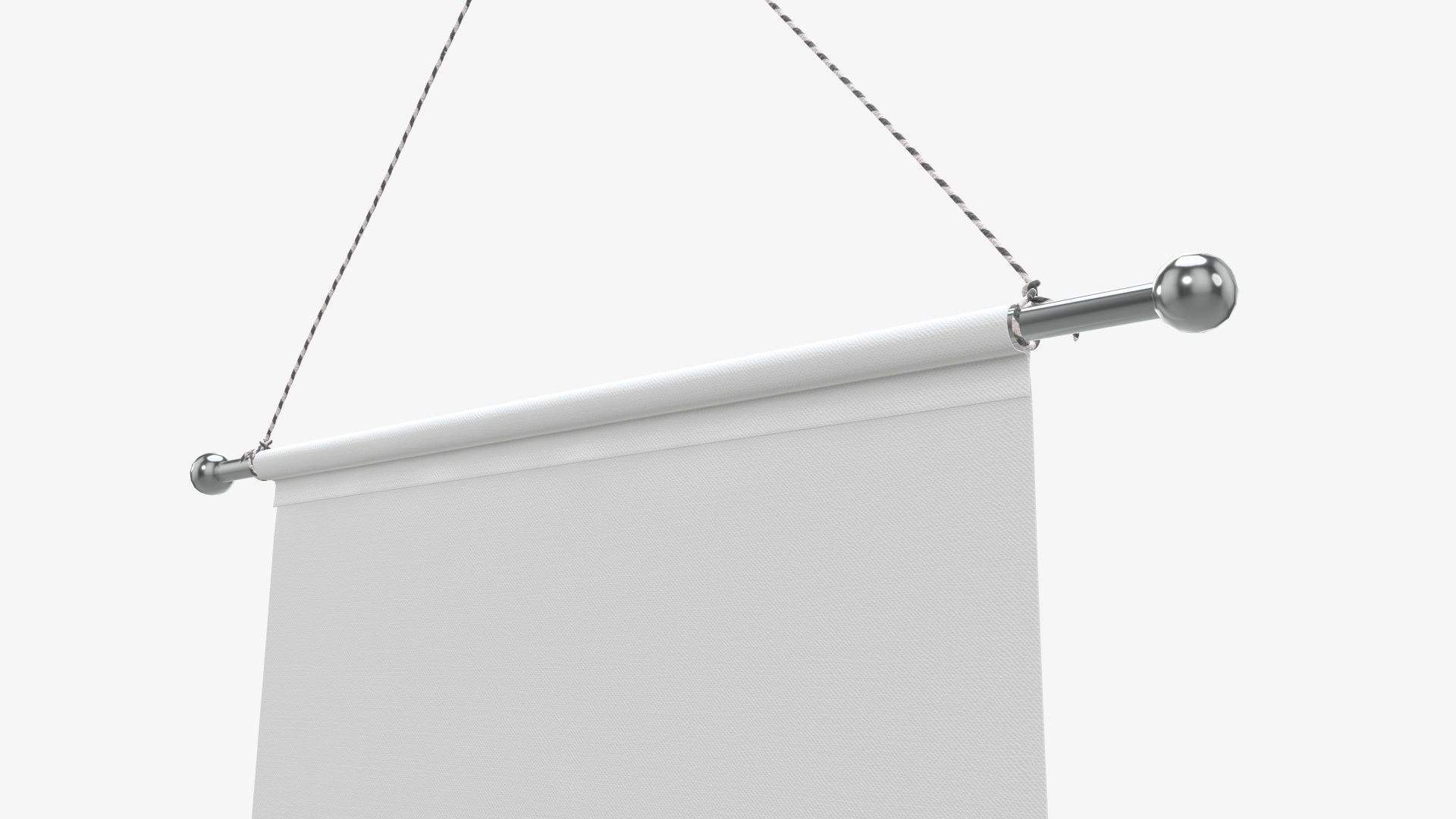 Tall wall pennant 3D model_4