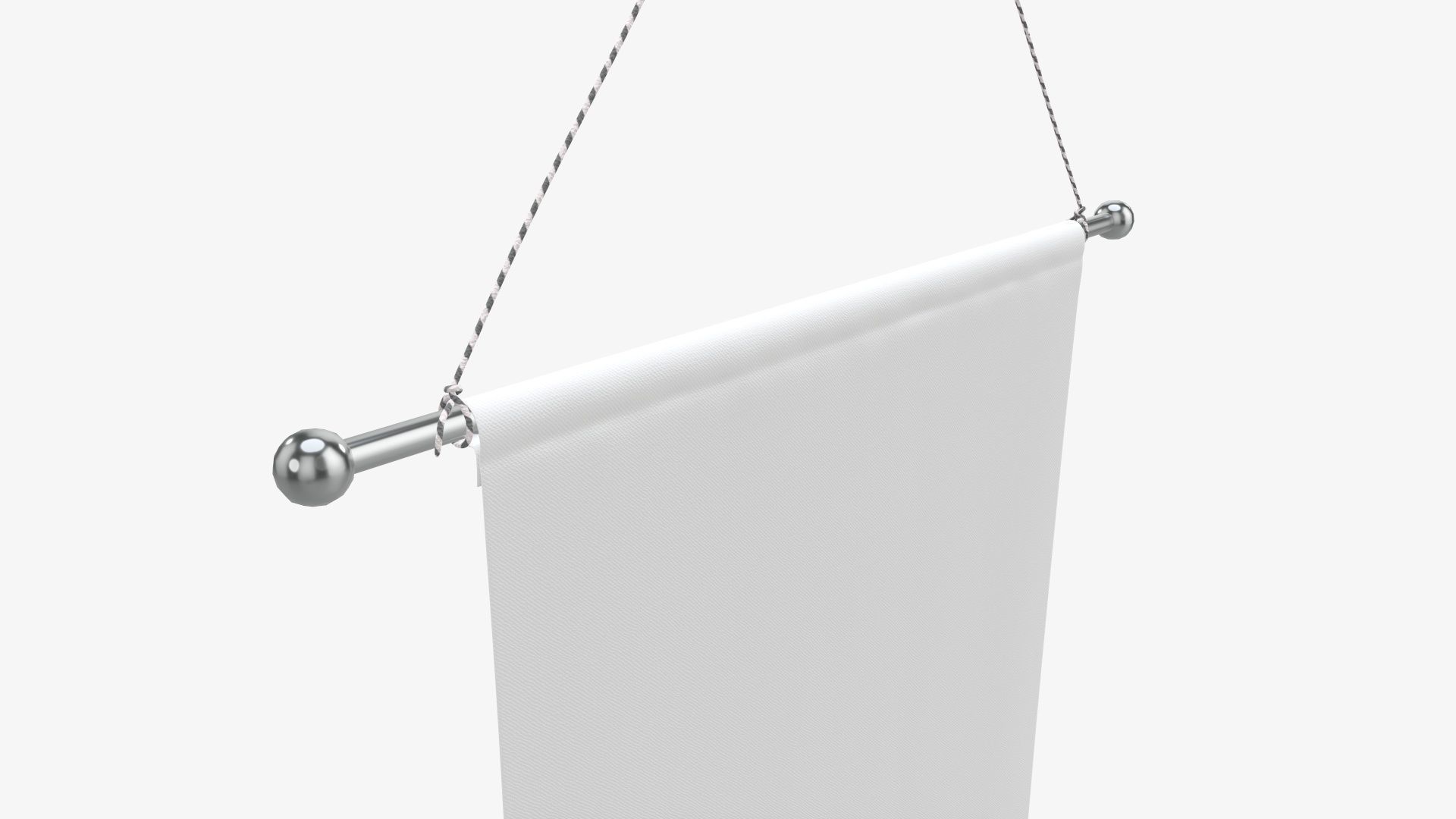 Tall wall pennant 3D model_3