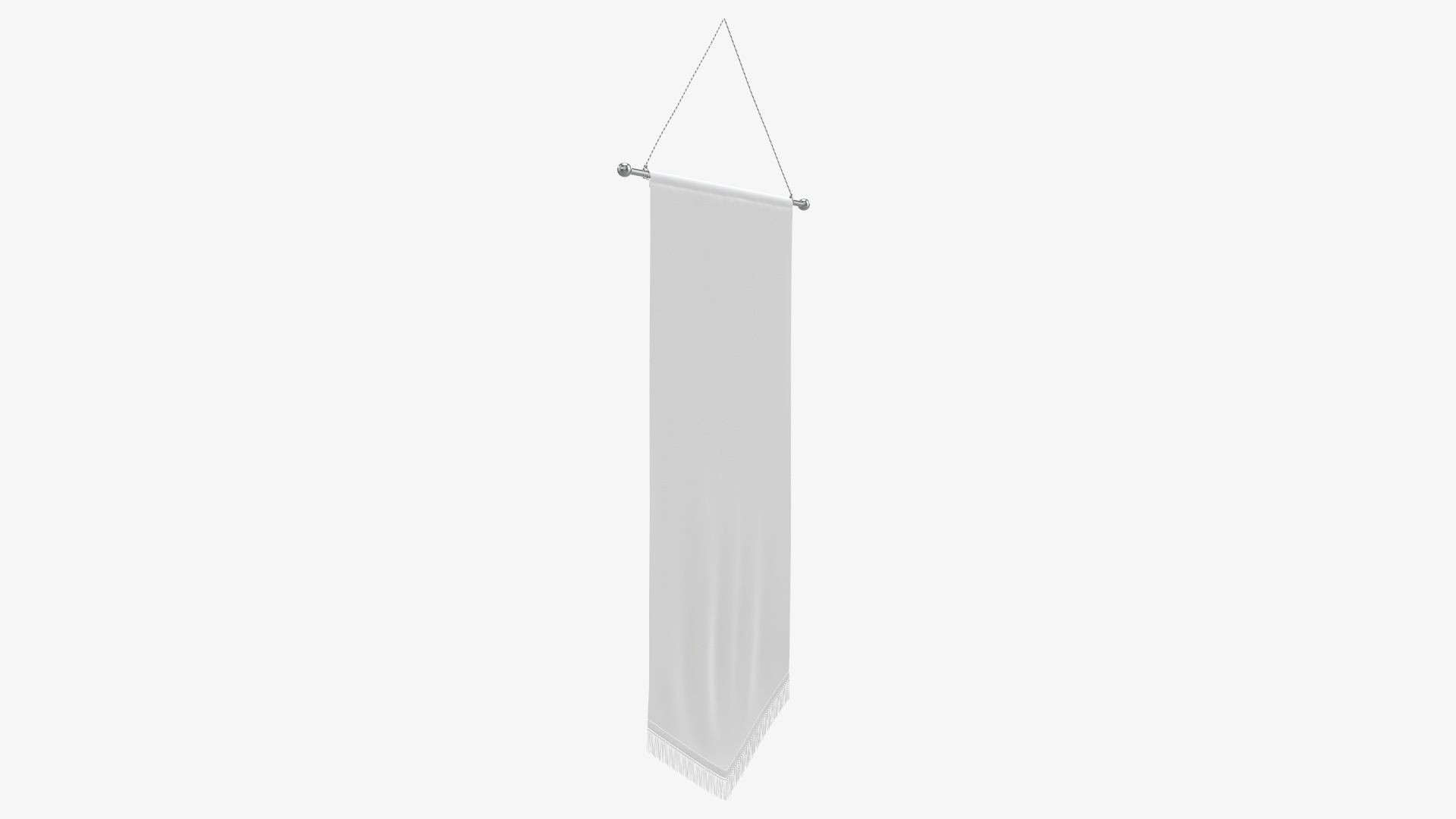 Tall wall pennant 3D model_1
