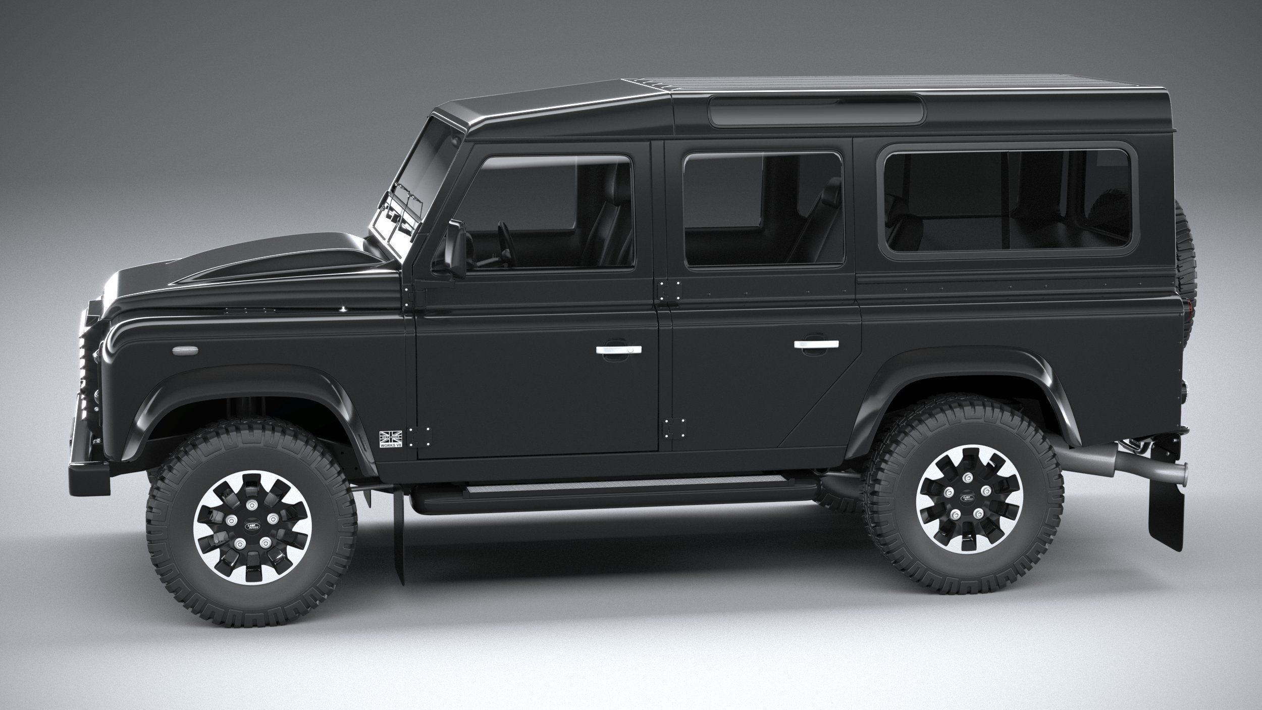 Land Rover Defender Works V8 4-door 2018 3D model_8