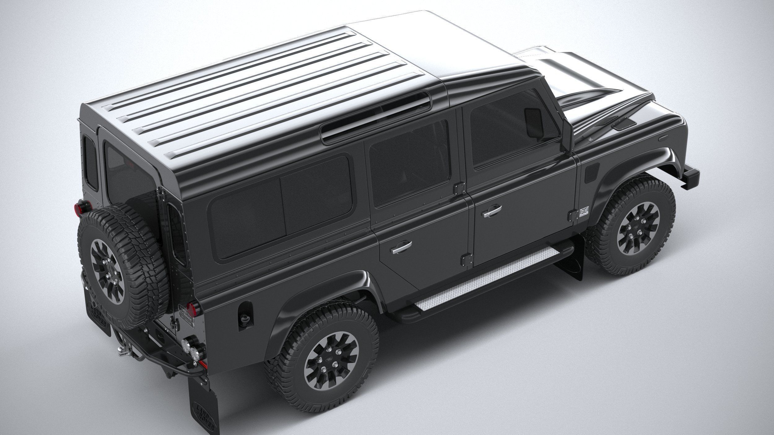 Land Rover Defender Works V8 4-door 2018 3D model_10