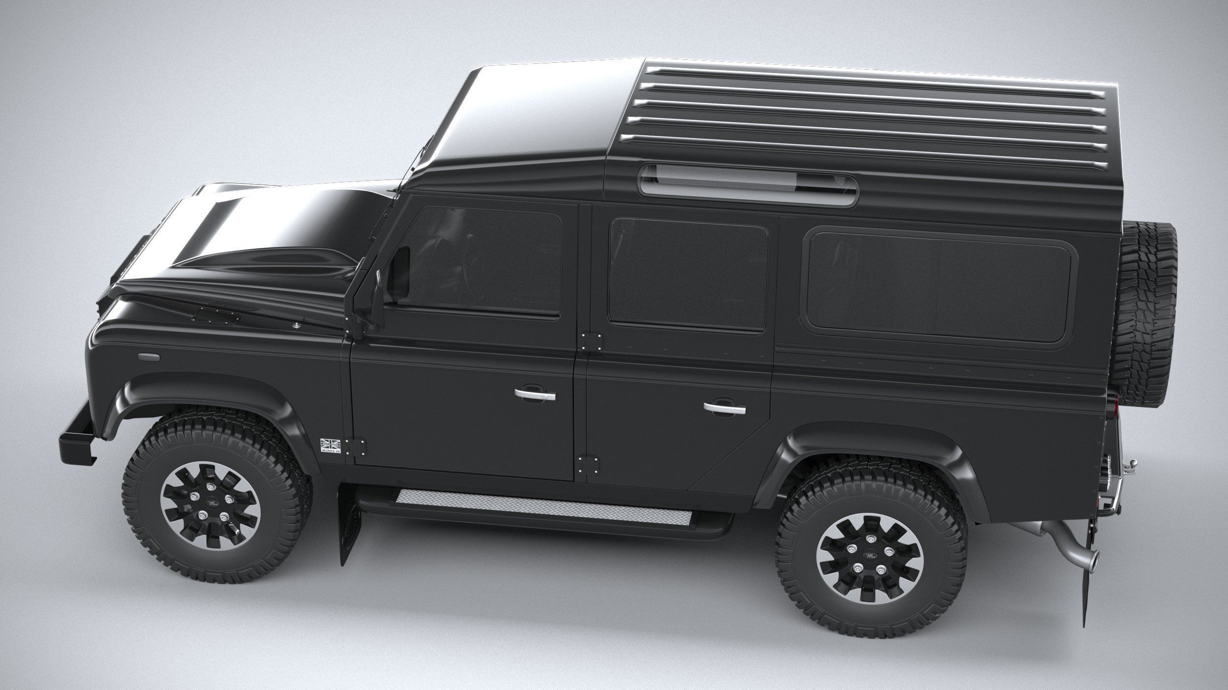 Land Rover Defender Works V8 4-door 2018 3D model_9