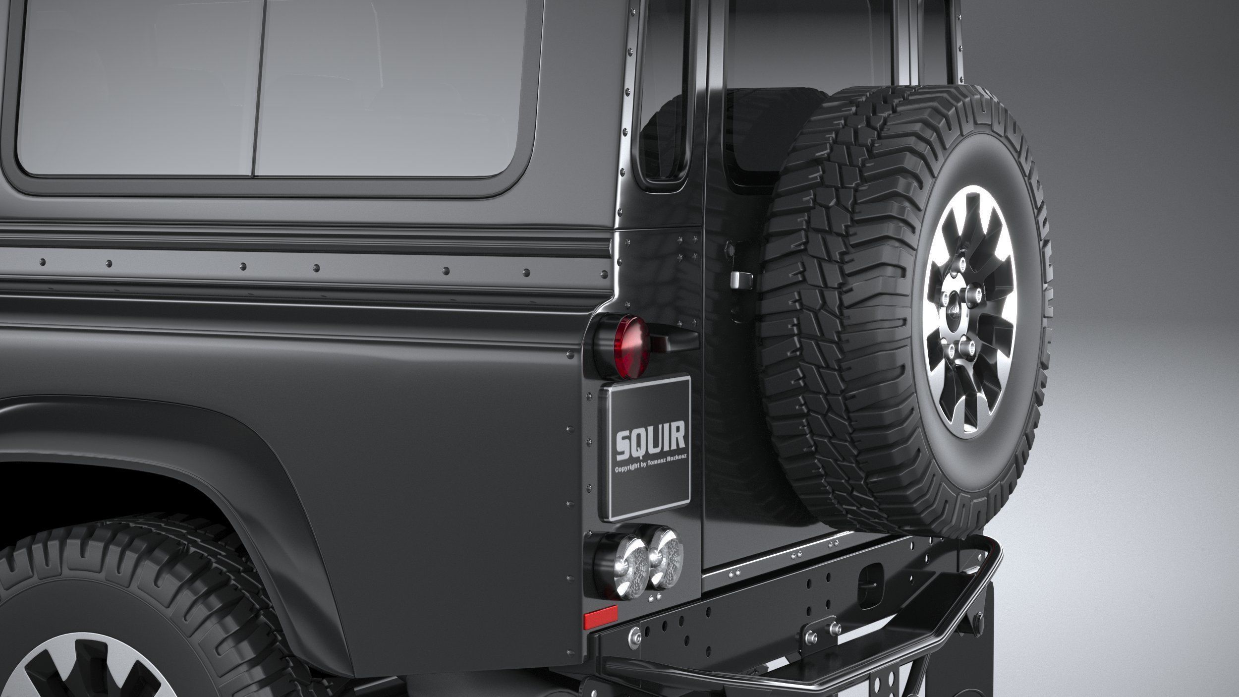 Land Rover Defender Works V8 4-door 2018 3D model_6