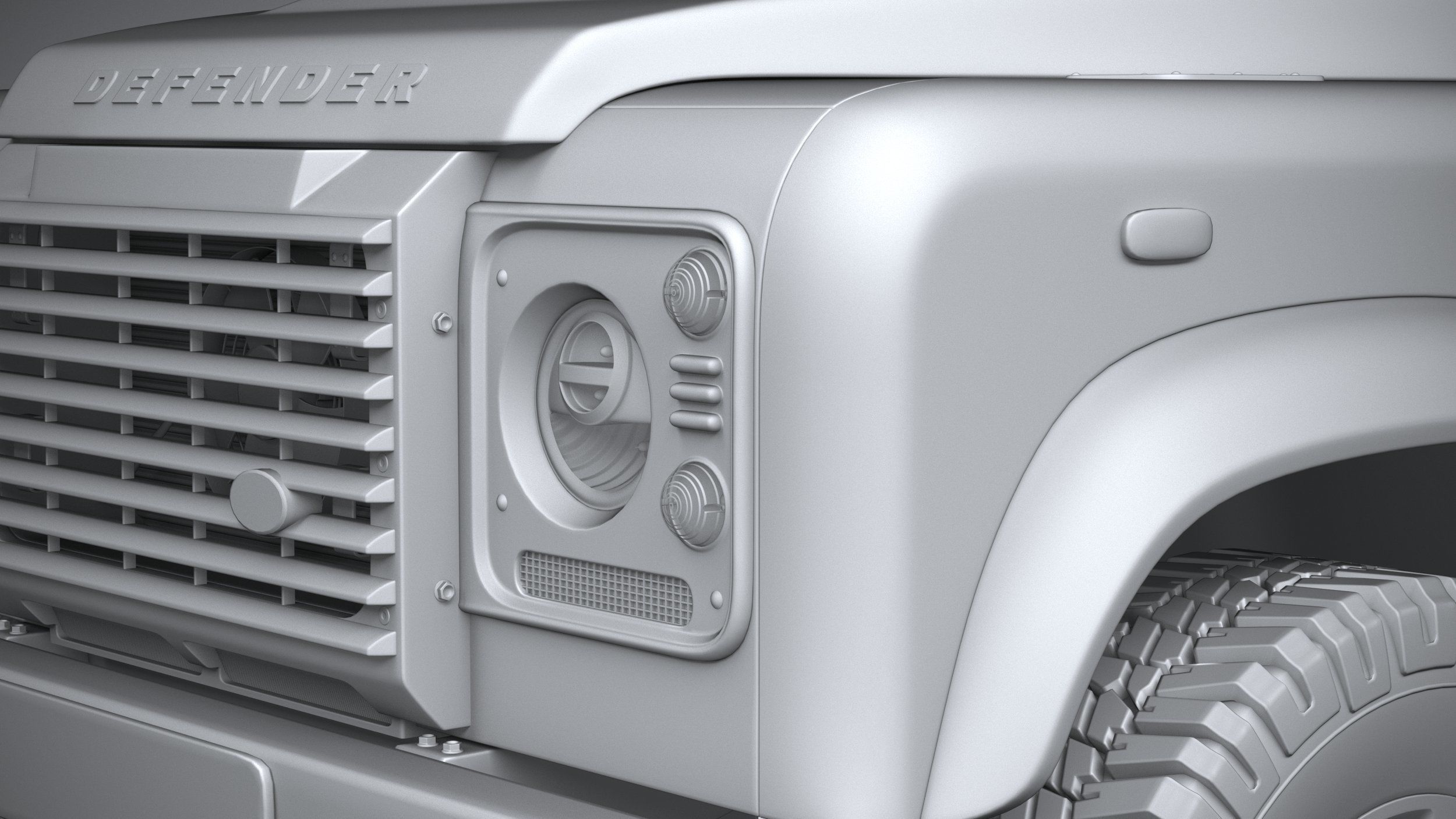 Land Rover Defender Works V8 4-door 2018 3D model_23