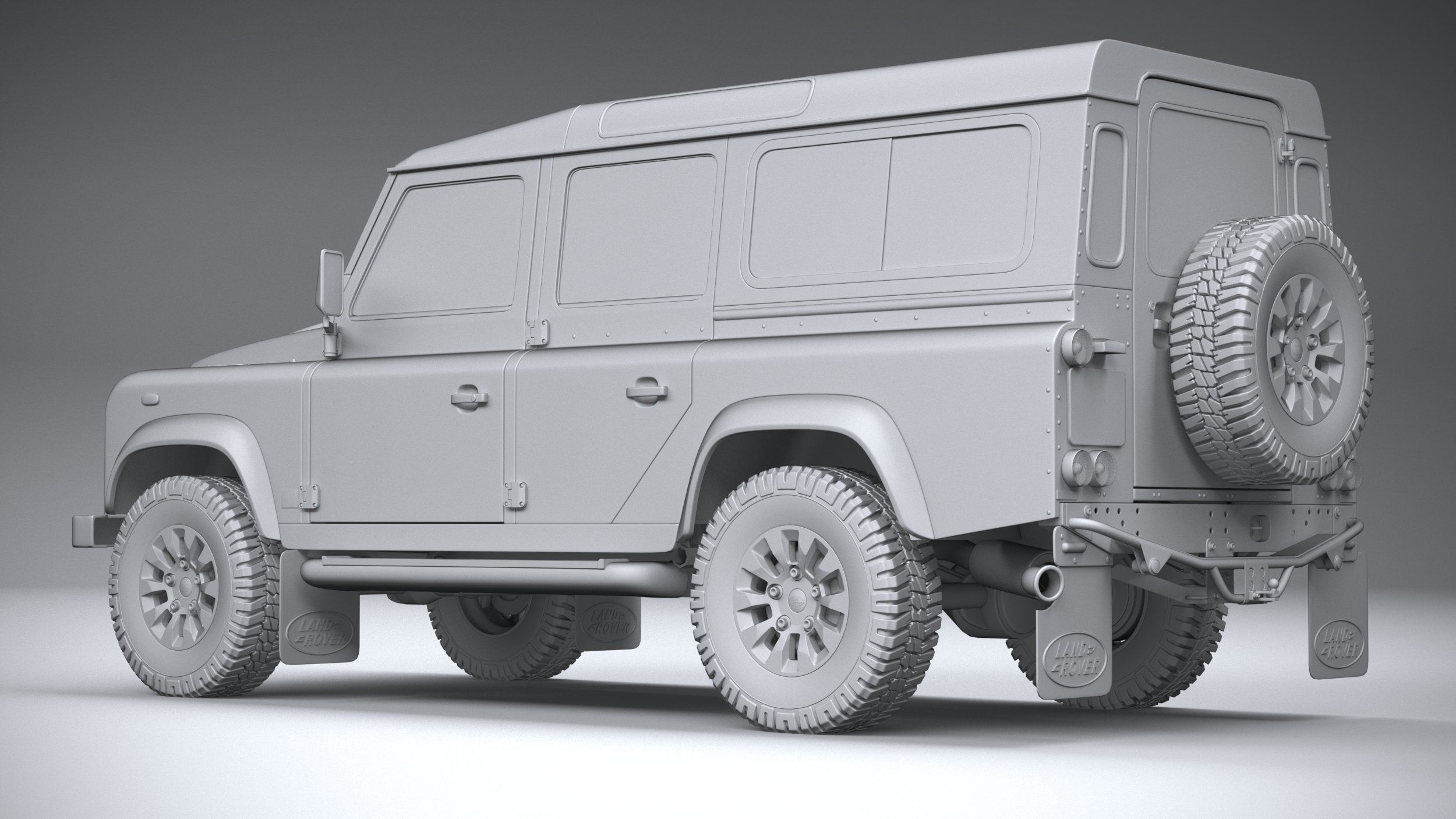 Land Rover Defender Works V8 4-door 2018 3D model_21