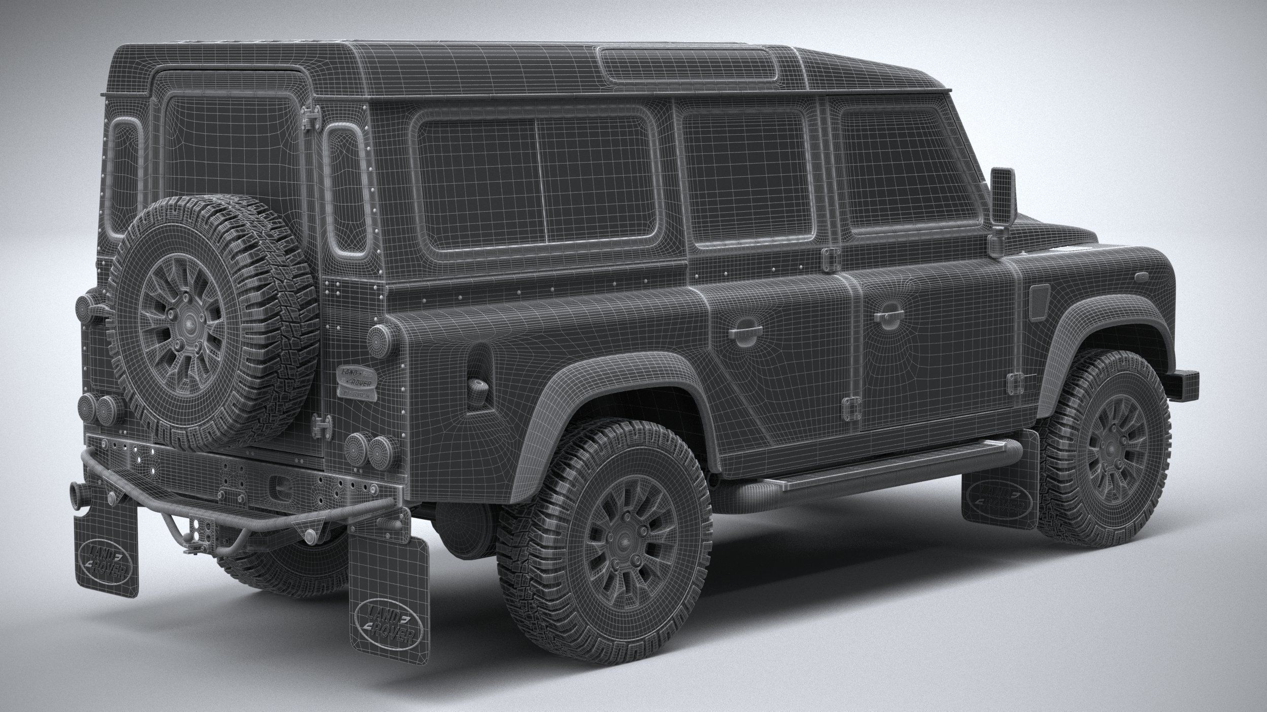 Land Rover Defender Works V8 4-door 2018 3D model_27