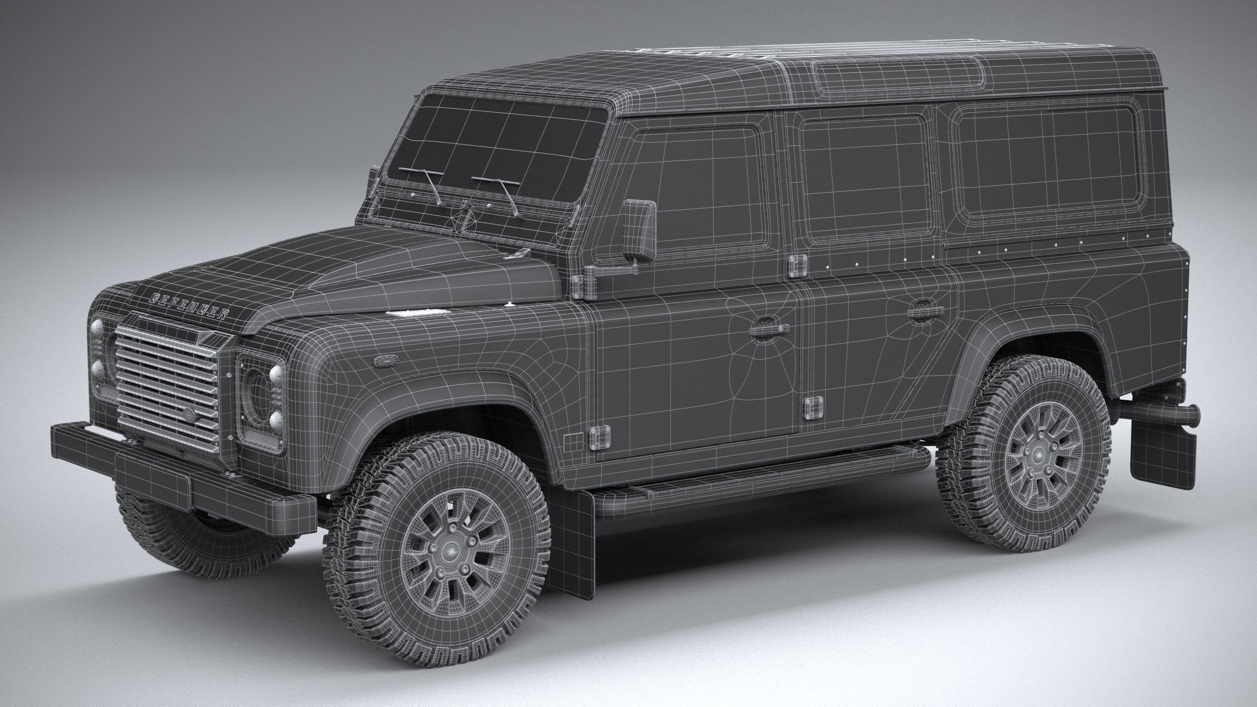 Land Rover Defender Works V8 4-door 2018 3D model_28