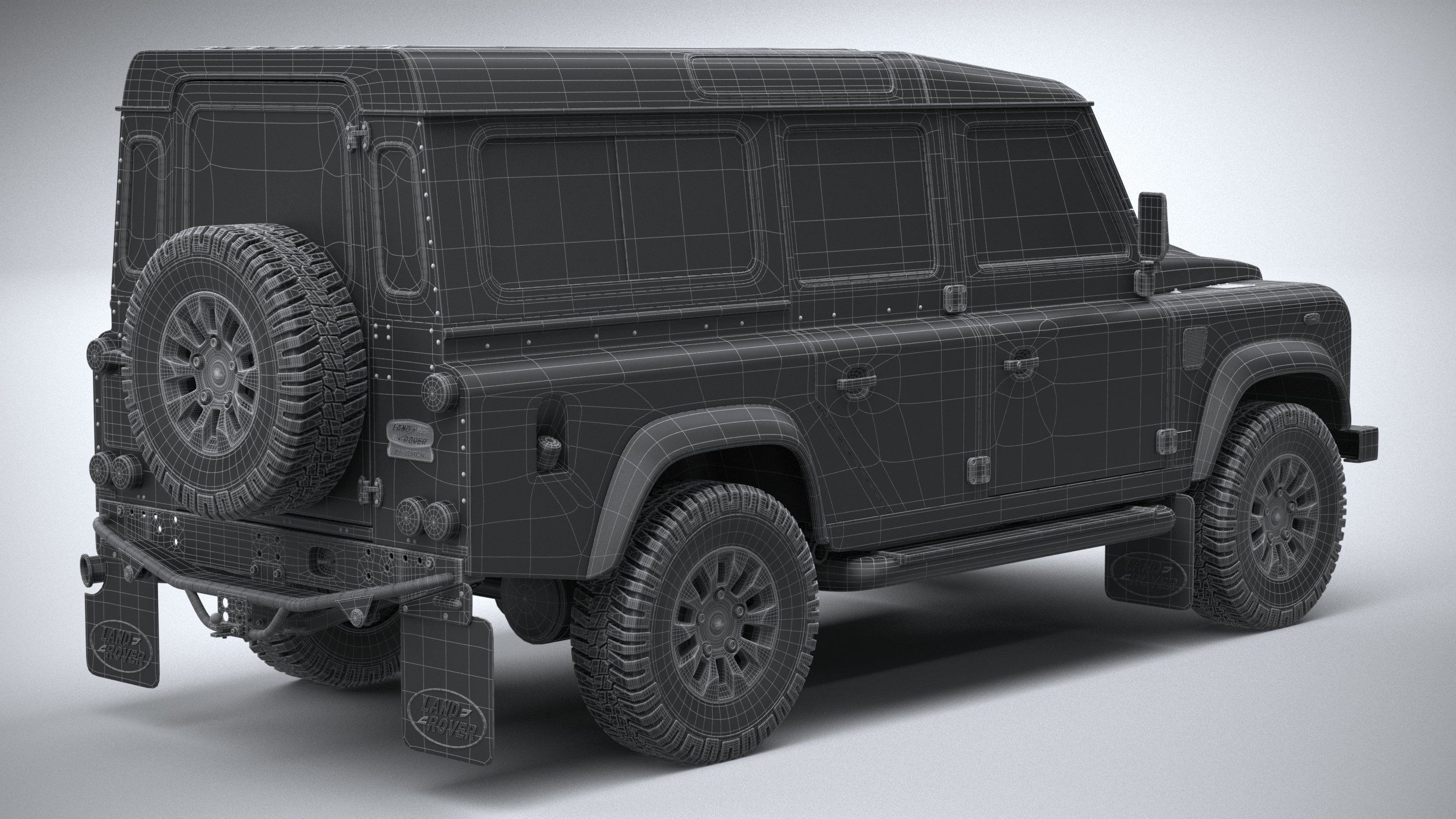Land Rover Defender Works V8 4-door 2018 3D model_29
