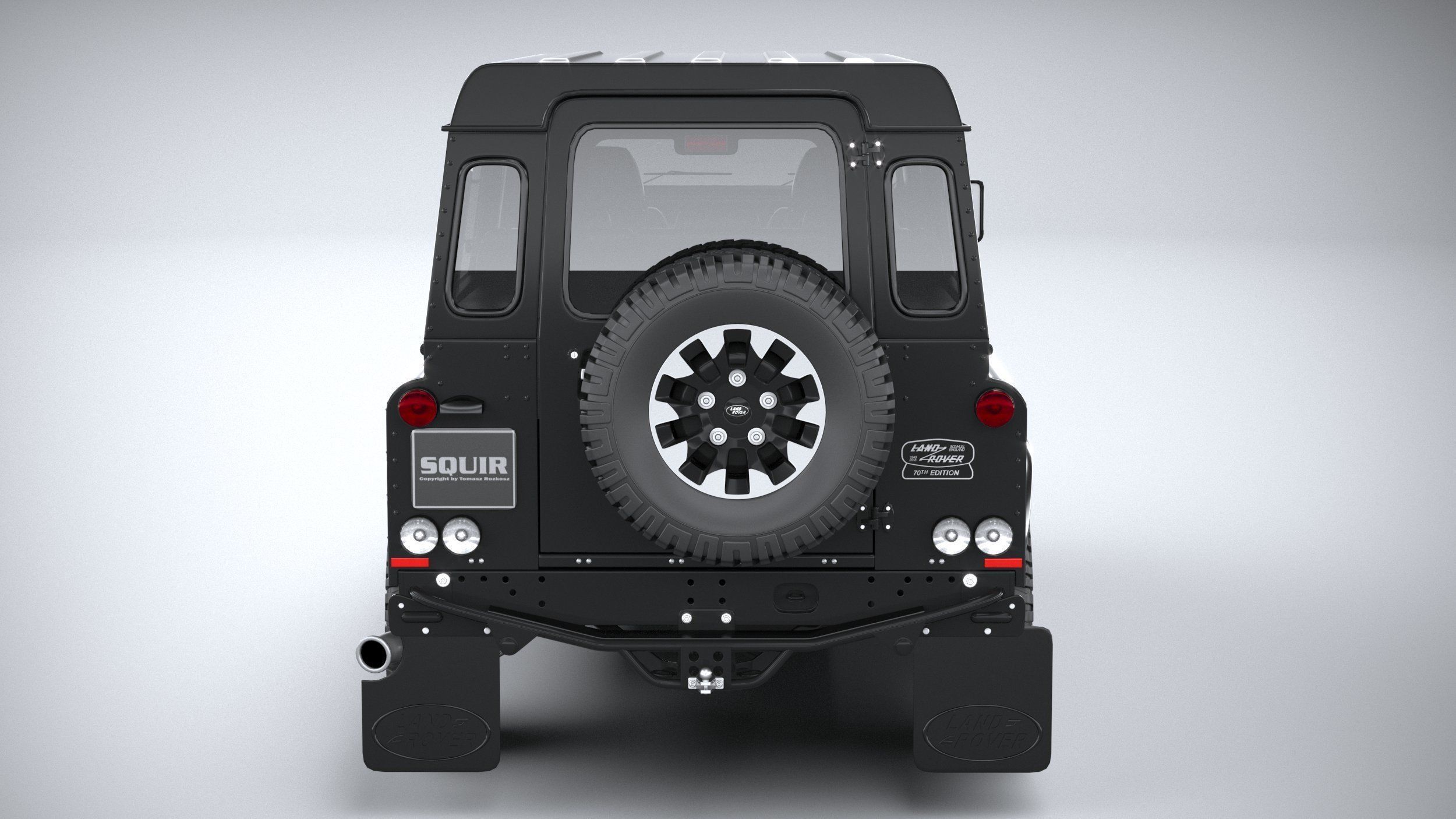 Land Rover Defender Works V8 4-door 2018 3D model_4