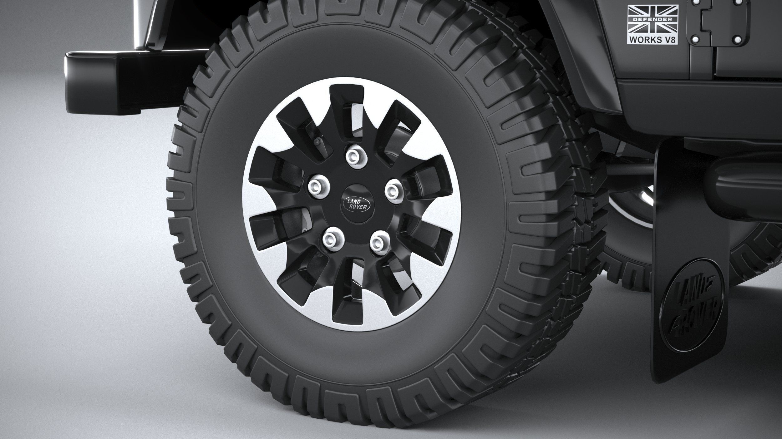 Land Rover Defender Works V8 4-door 2018 3D model_16