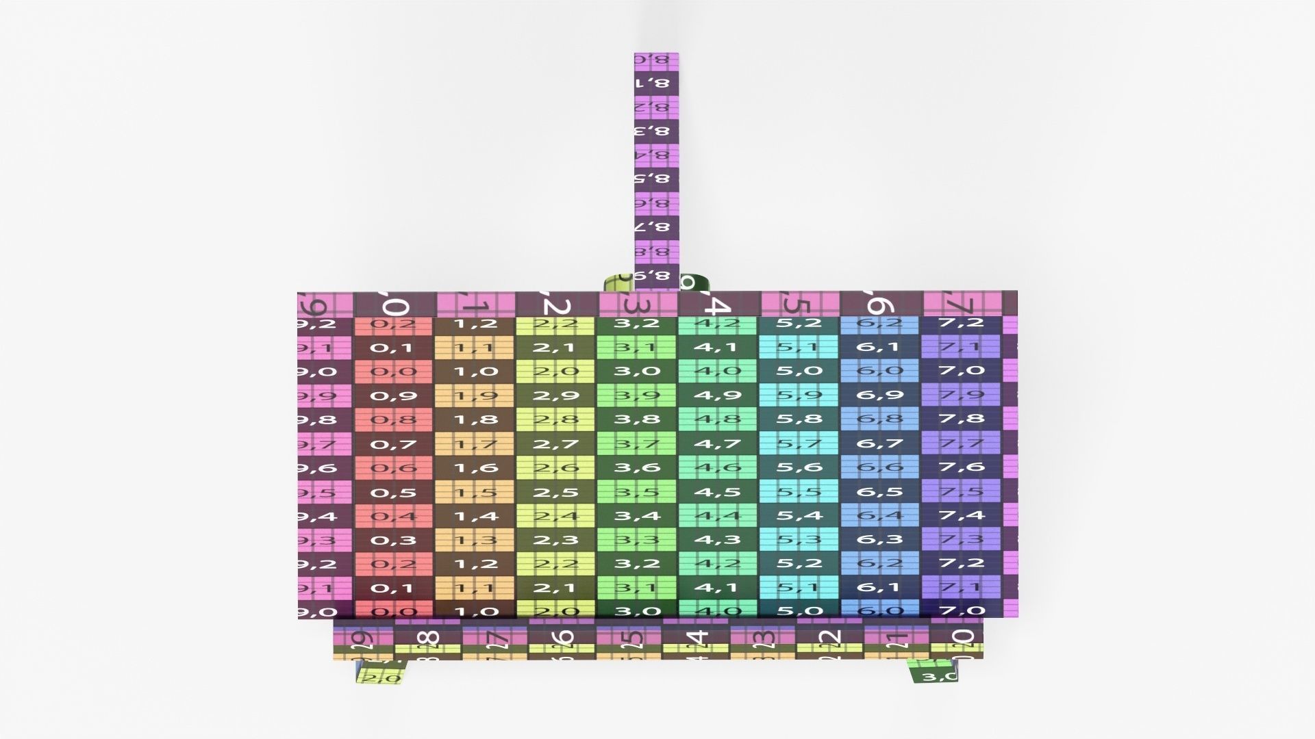 Painting on wooden easel 01 3D model_17