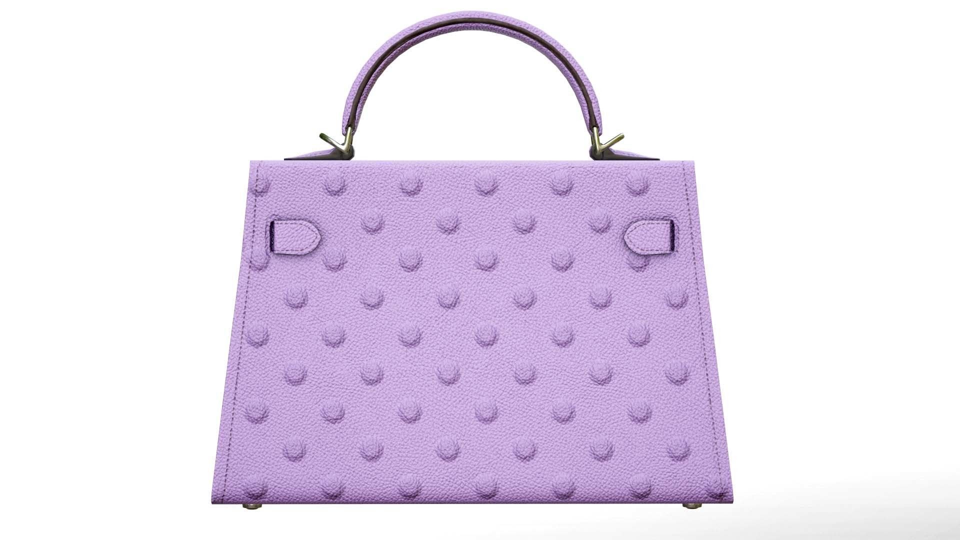 Woman Handbag Low-poly 3D model_6