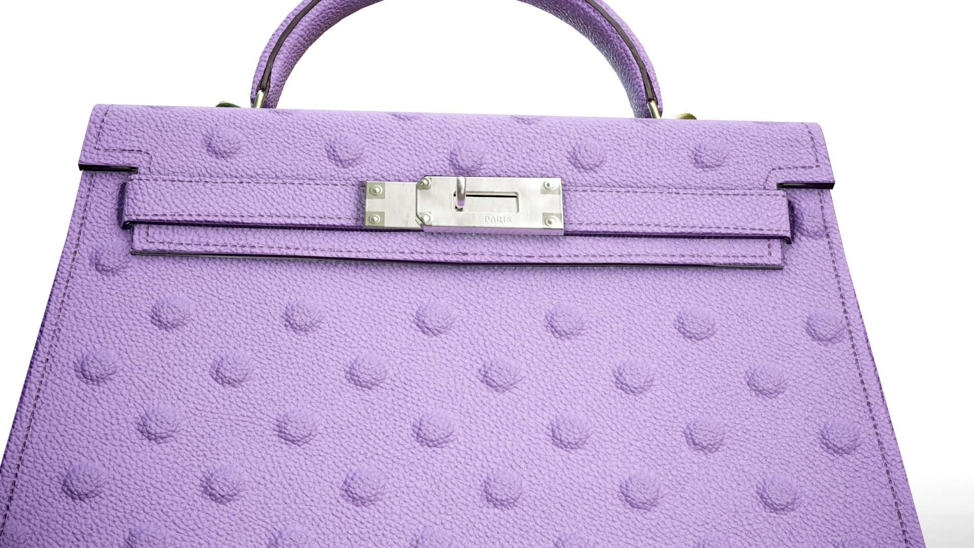 Woman Handbag Low-poly 3D model_8