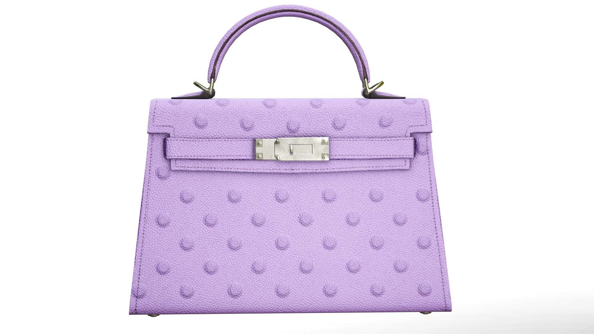 Woman Handbag Low-poly 3D model_4