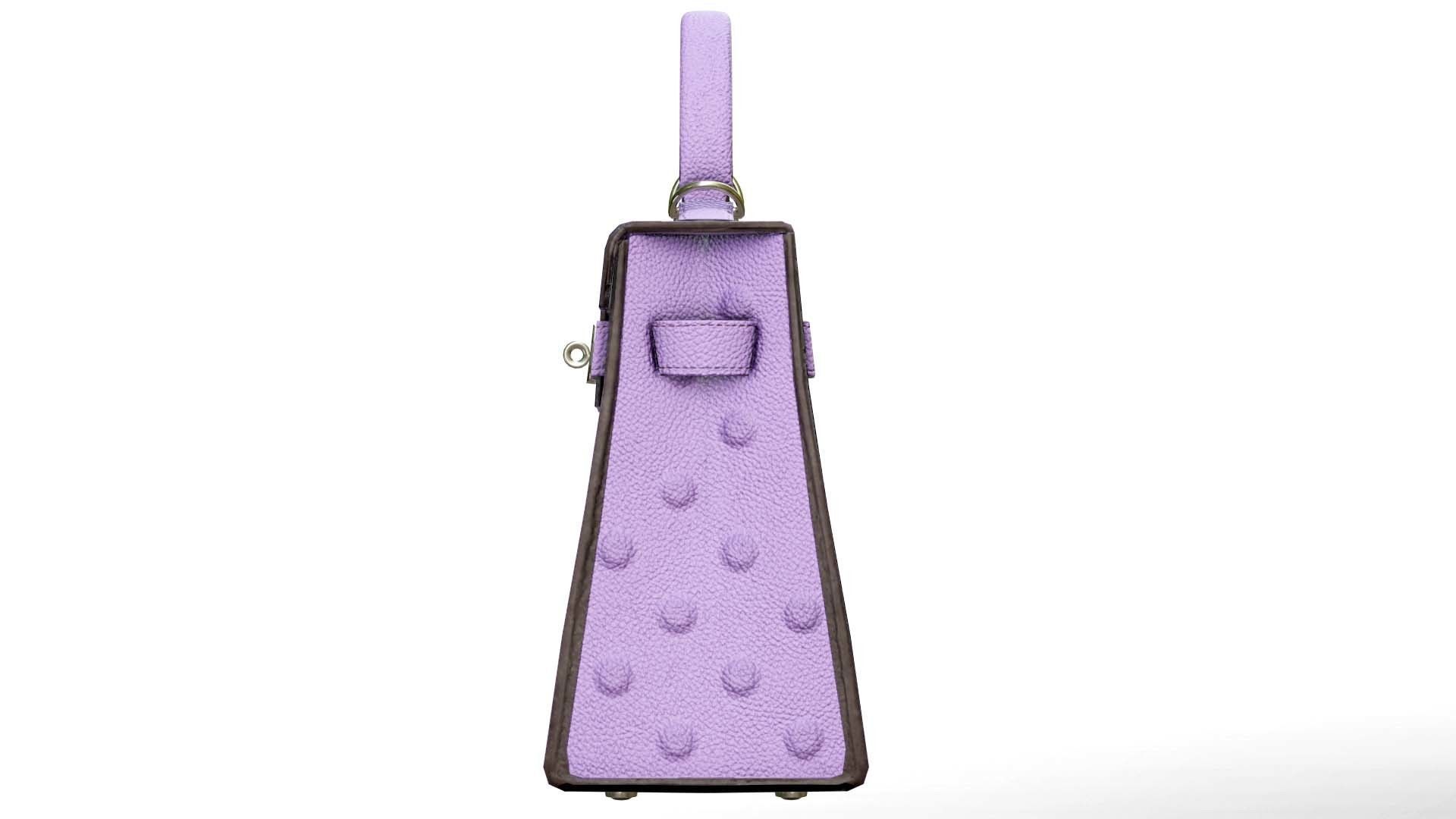 Woman Handbag Low-poly 3D model_5