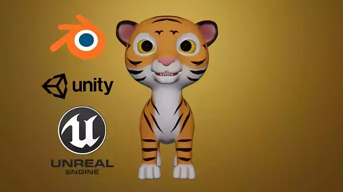  tiger 3D model