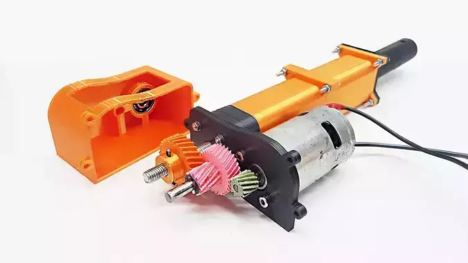 3D printable Linear Actuator  3D print model