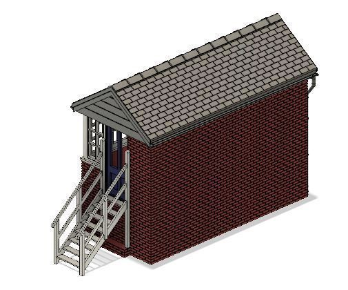Model Railway Signal Box 3D print model_6
