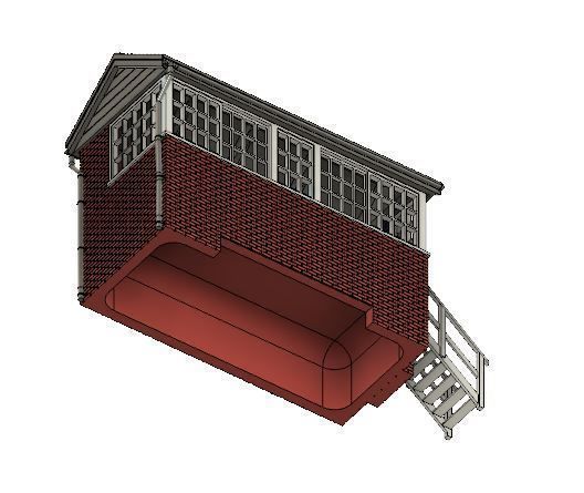 Model Railway Signal Box 3D print model_21