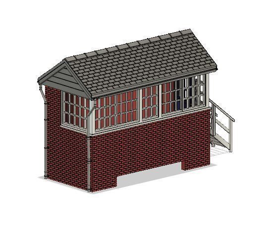 Model Railway Signal Box 3D print model_5