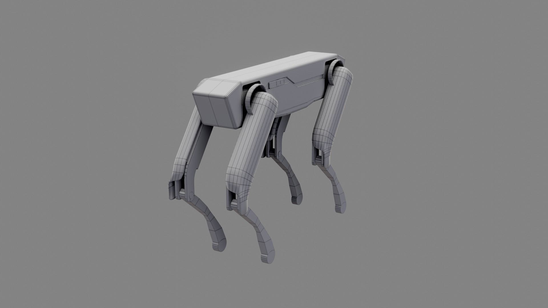 Boston Dynamics Dog - Low Poly PBR- Game Ready Low-poly 3D model_7