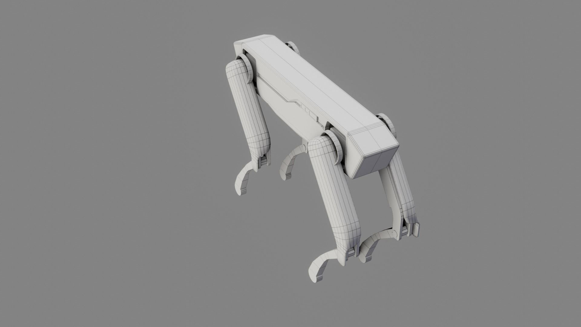 Boston Dynamics Dog - Low Poly PBR- Game Ready Low-poly 3D model_19