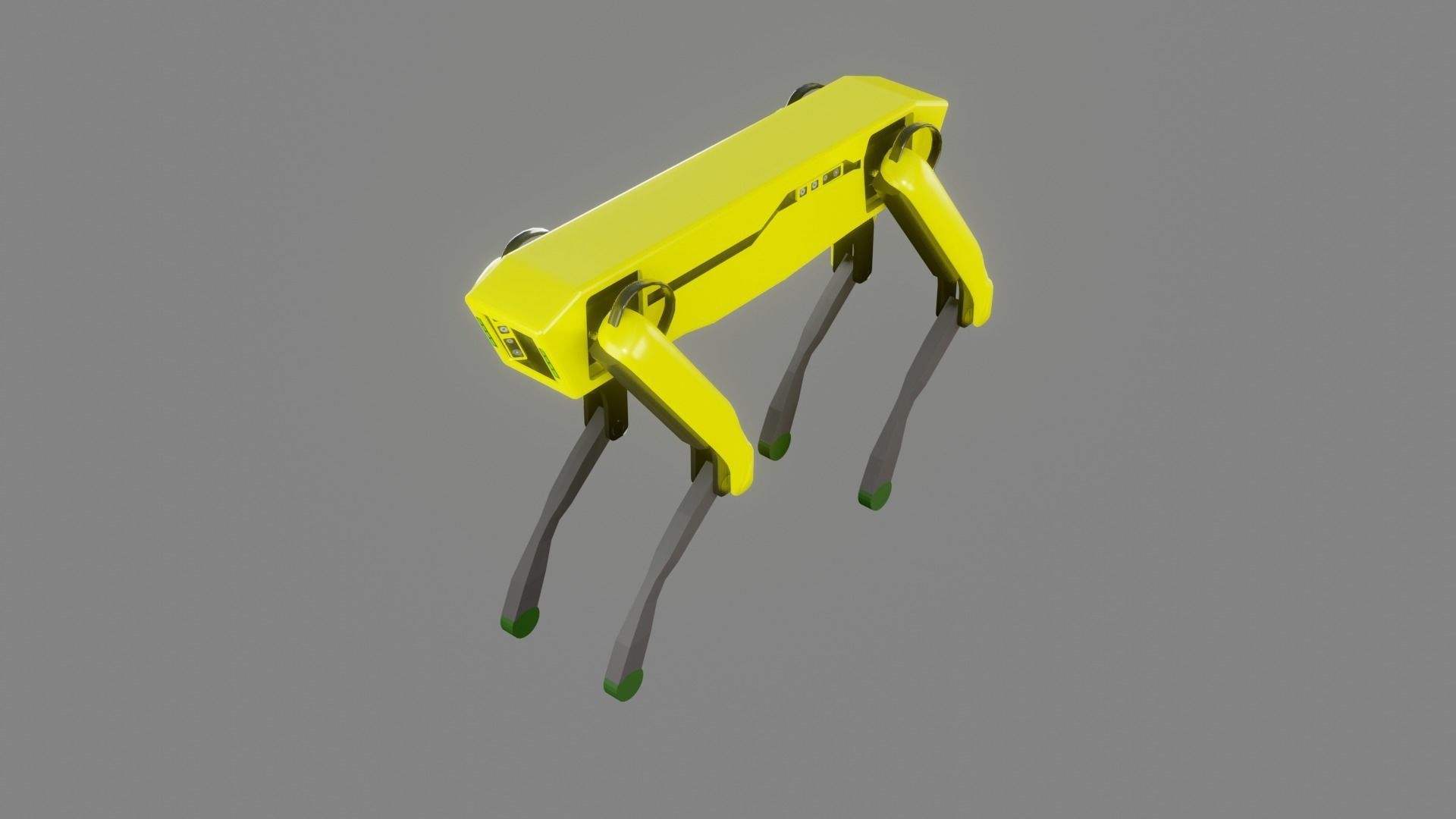Boston Dynamics Dog - Low Poly PBR- Game Ready Low-poly 3D model_14