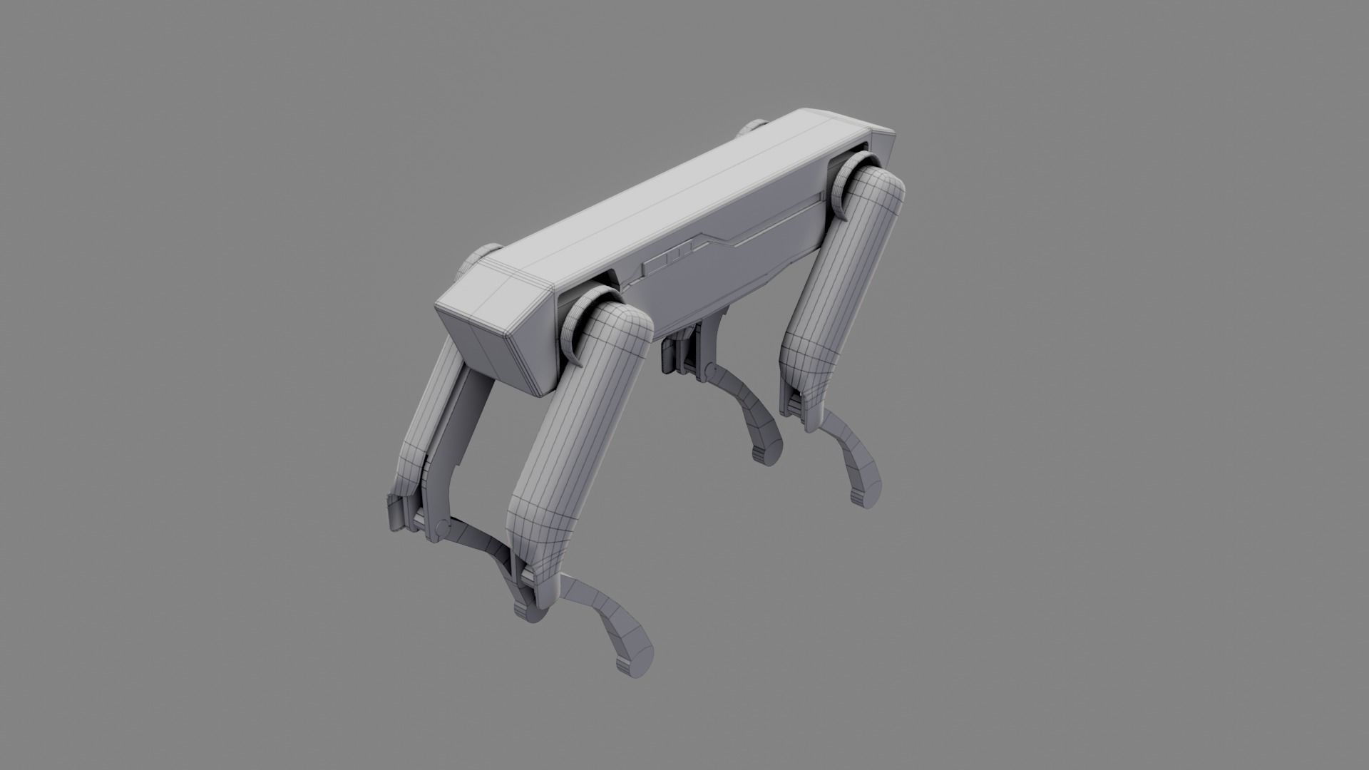 Boston Dynamics Dog - Low Poly PBR- Game Ready Low-poly 3D model_21