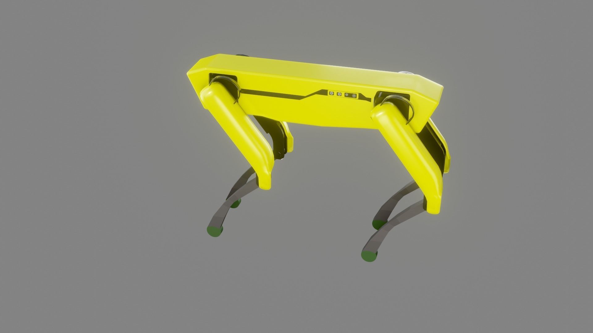 Boston Dynamics Dog - Low Poly PBR- Game Ready Low-poly 3D model_16