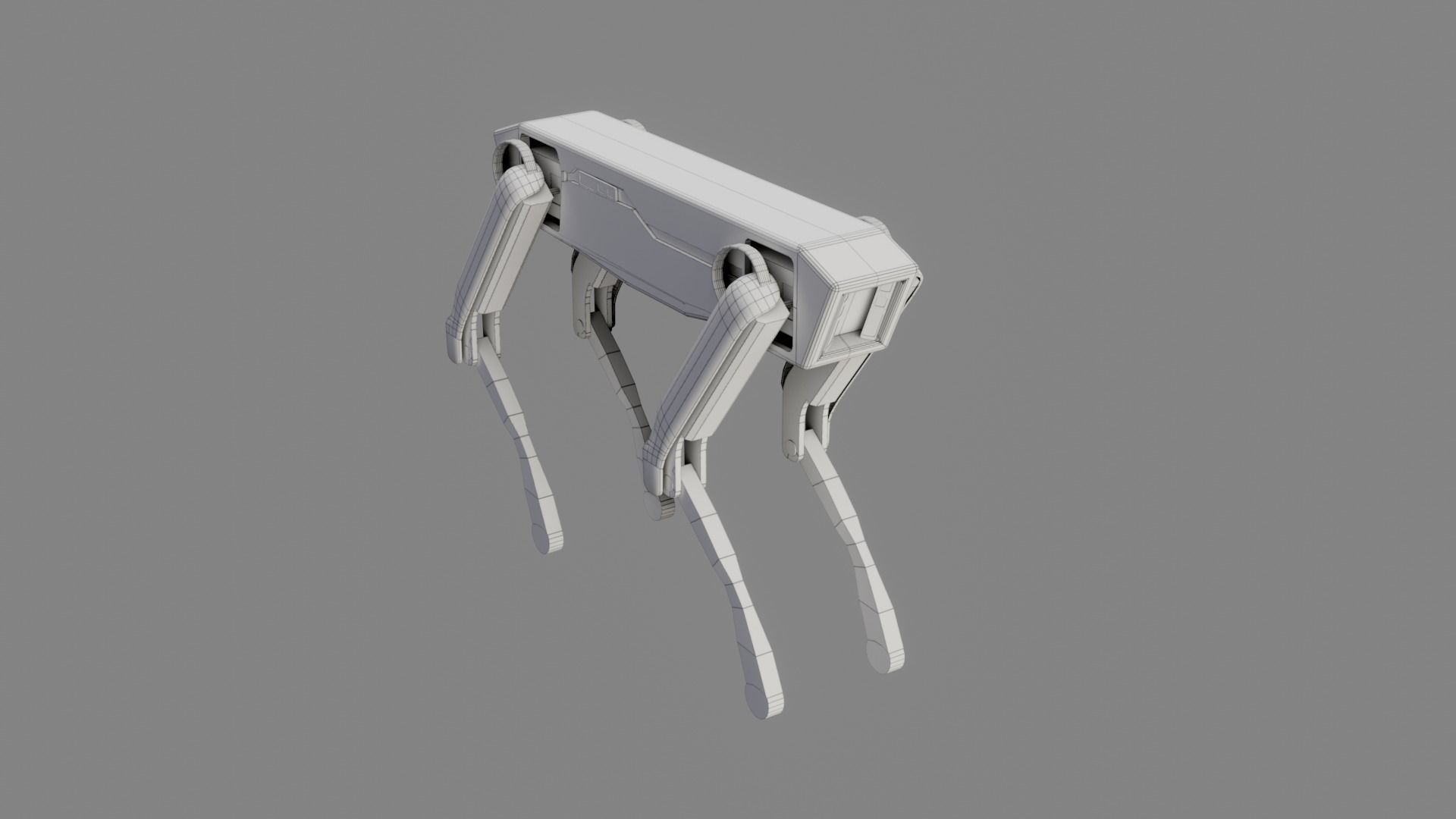 Boston Dynamics Dog - Low Poly PBR- Game Ready Low-poly 3D model_25