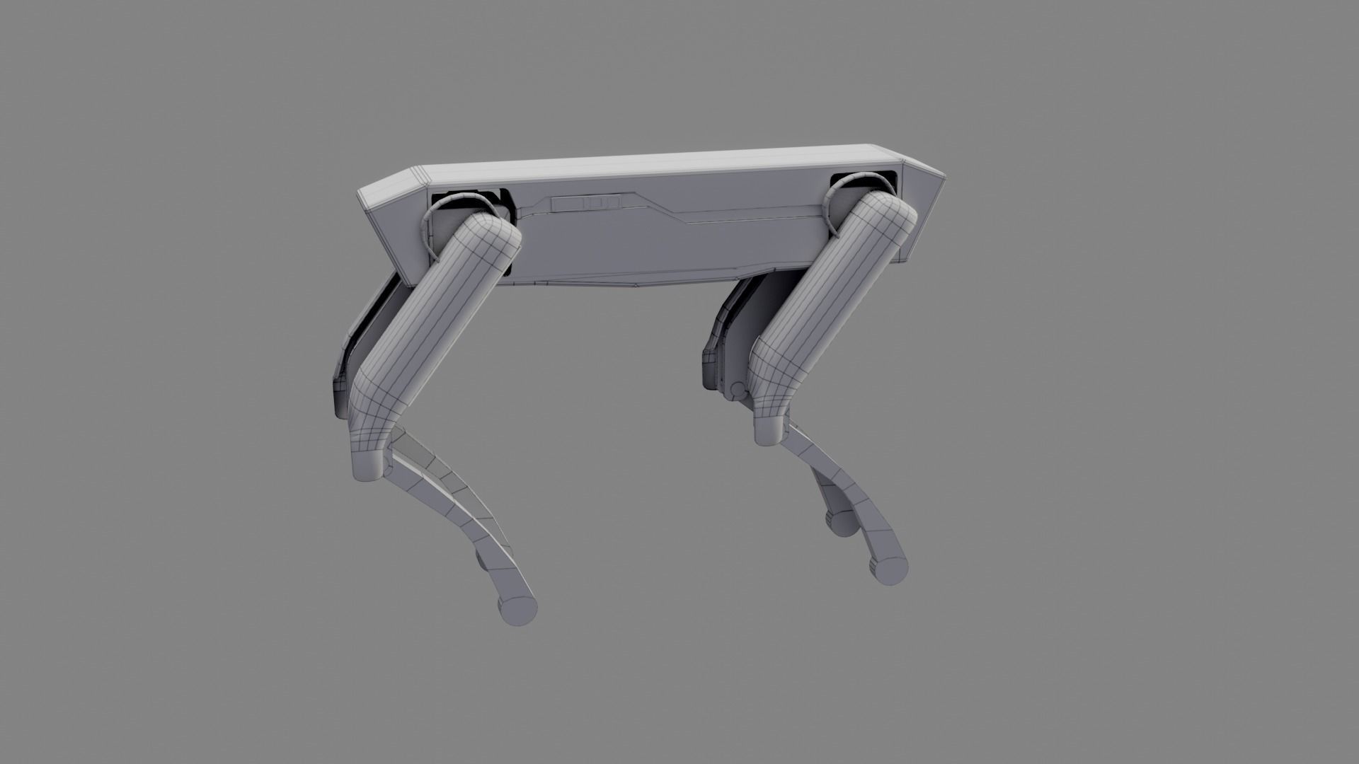 Boston Dynamics Dog - Low Poly PBR- Game Ready Low-poly 3D model_9