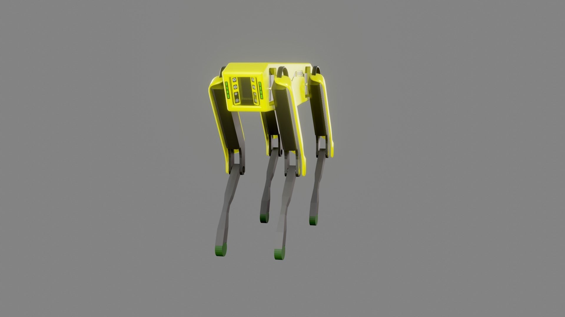Boston Dynamics Dog - Low Poly PBR- Game Ready Low-poly 3D model_12