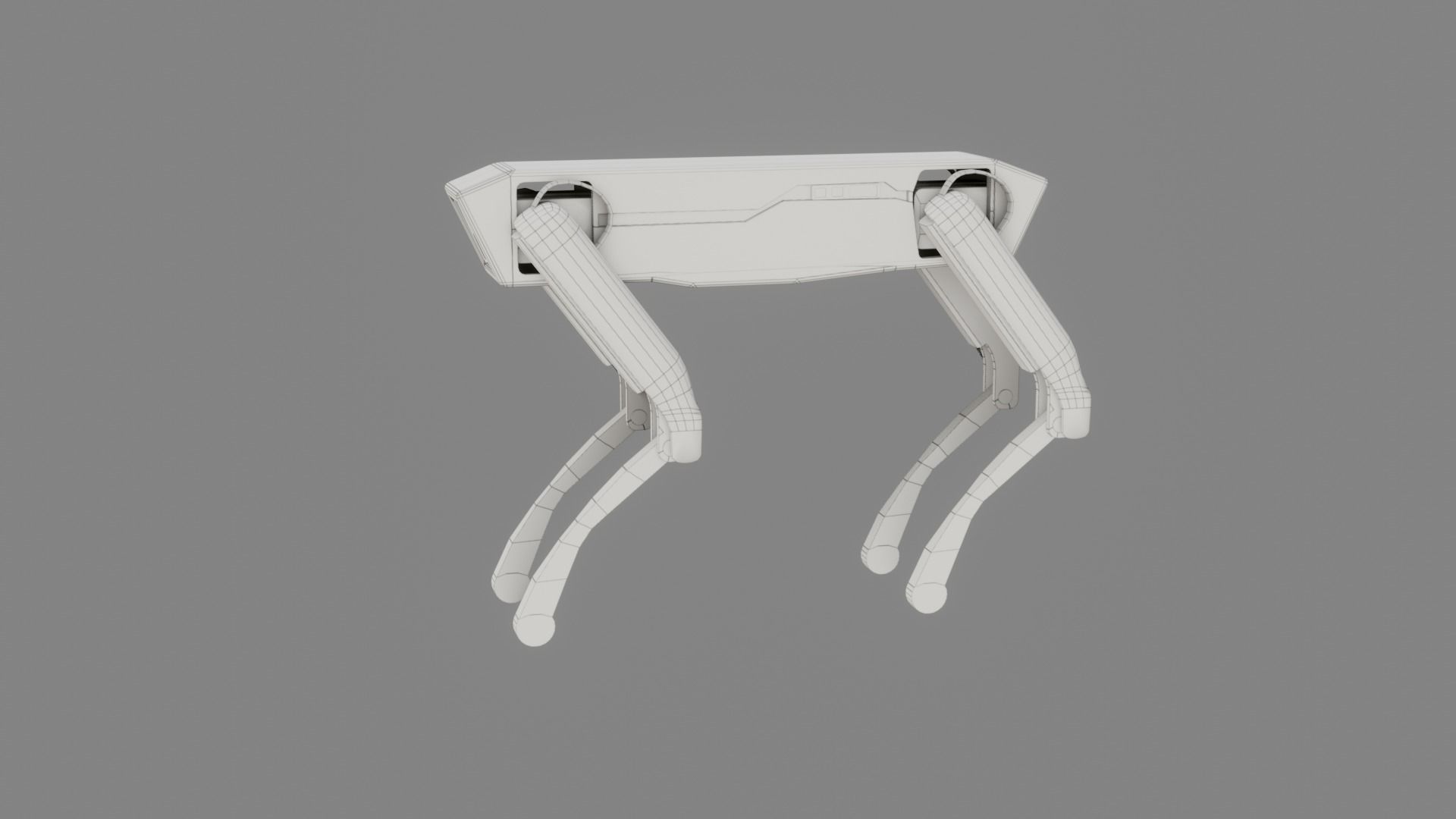 Boston Dynamics Dog - Low Poly PBR- Game Ready Low-poly 3D model_3