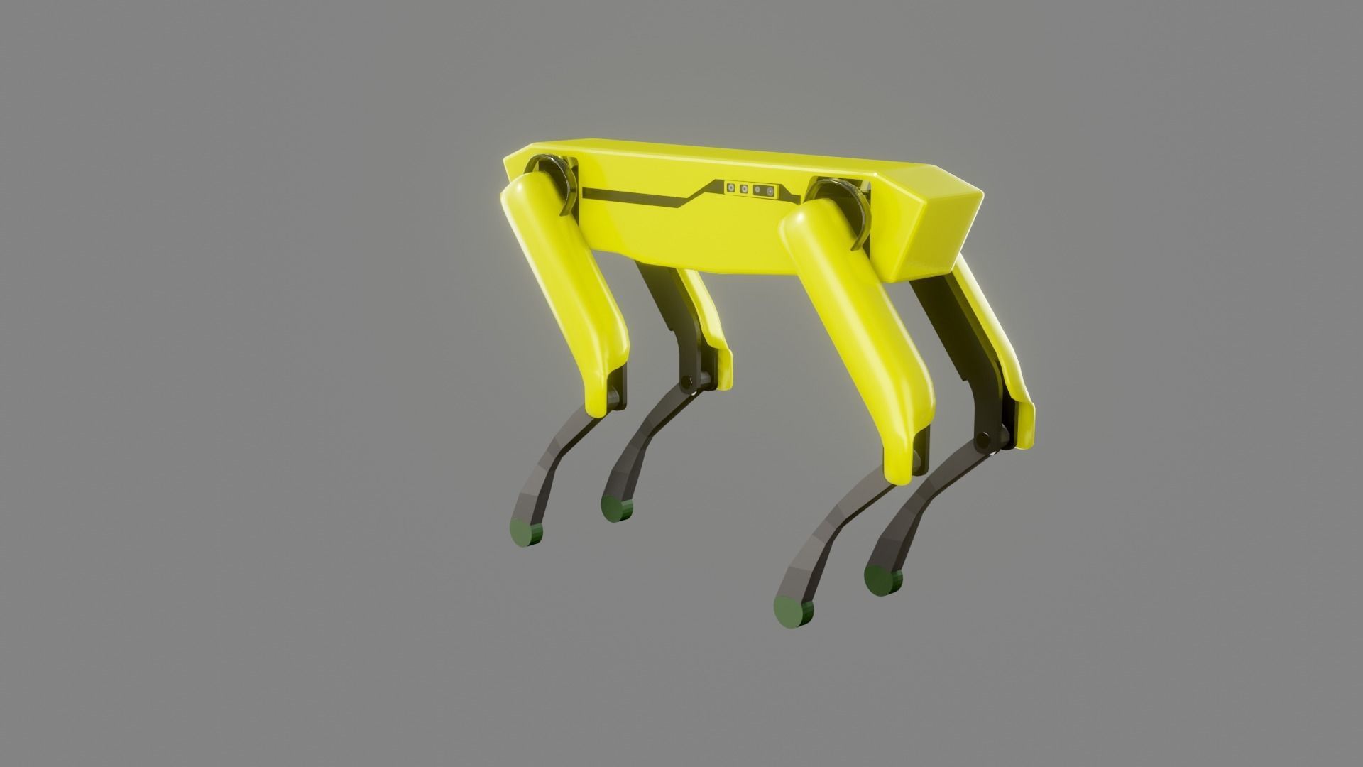 Boston Dynamics Dog - Low Poly PBR- Game Ready Low-poly 3D model_4