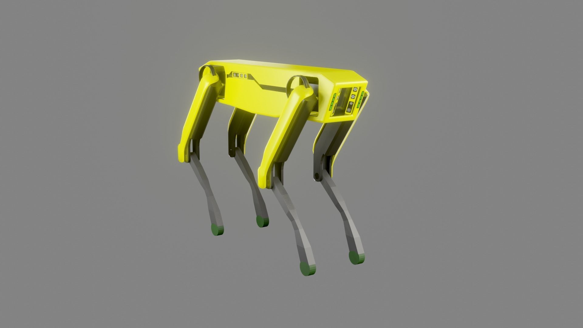 Boston Dynamics Dog - Low Poly PBR- Game Ready Low-poly 3D model_10