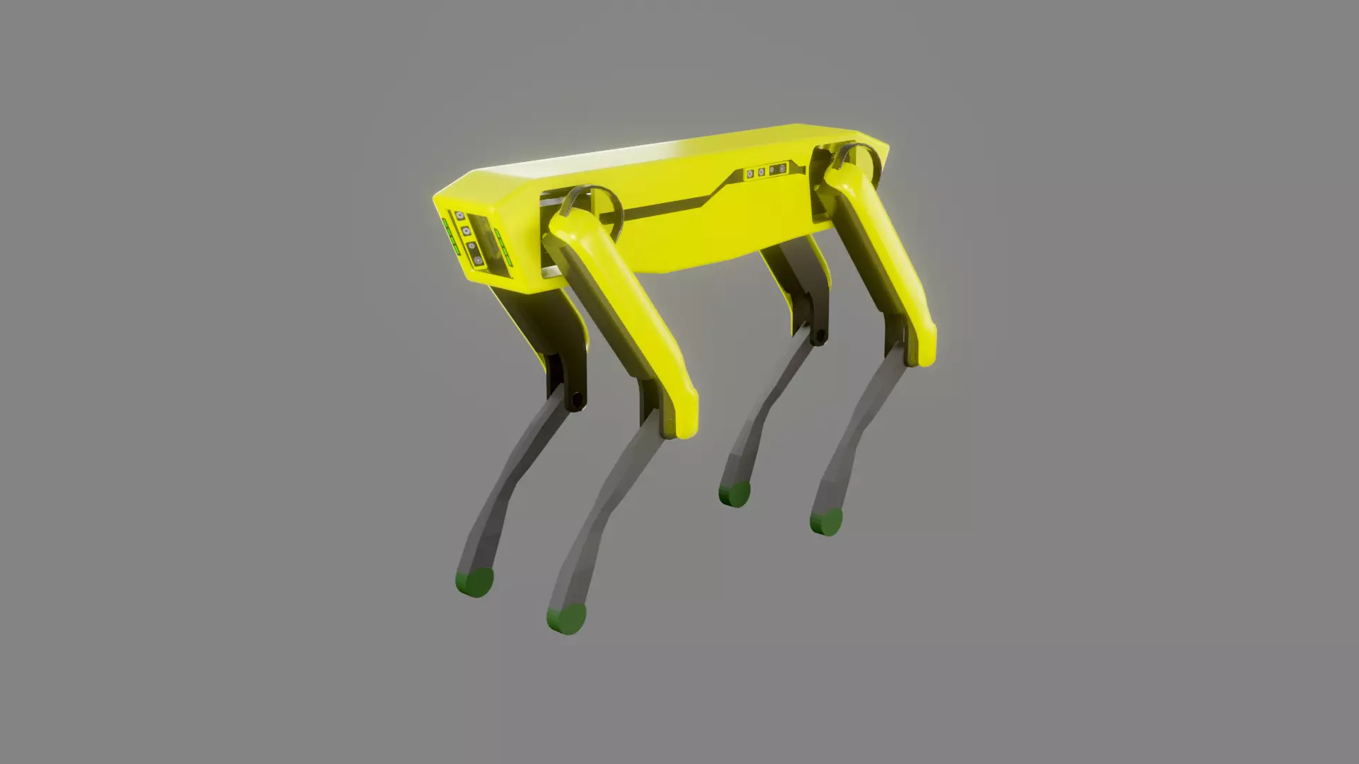 Boston Dynamics Dog - Low Poly PBR- Game Ready Low-poly 3D model_0