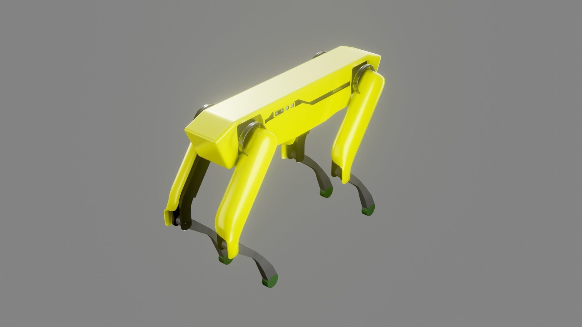 Boston Dynamics Dog - Low Poly PBR- Game Ready Low-poly 3D model_20
